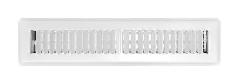Tru Aire 2×14 2-Way White Powder Coat Steel Floor Register