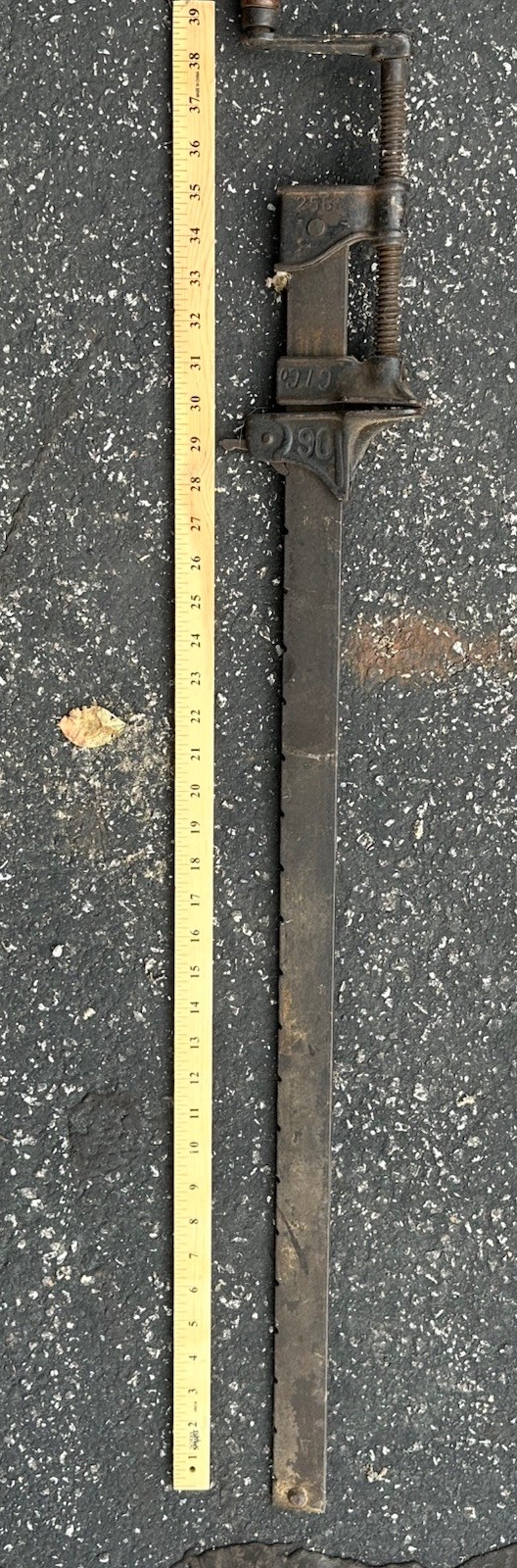 Cincinnati Tool Company Hargrave Bar Clamp 256 Steel Metal Vintage Heavy 36 Inch