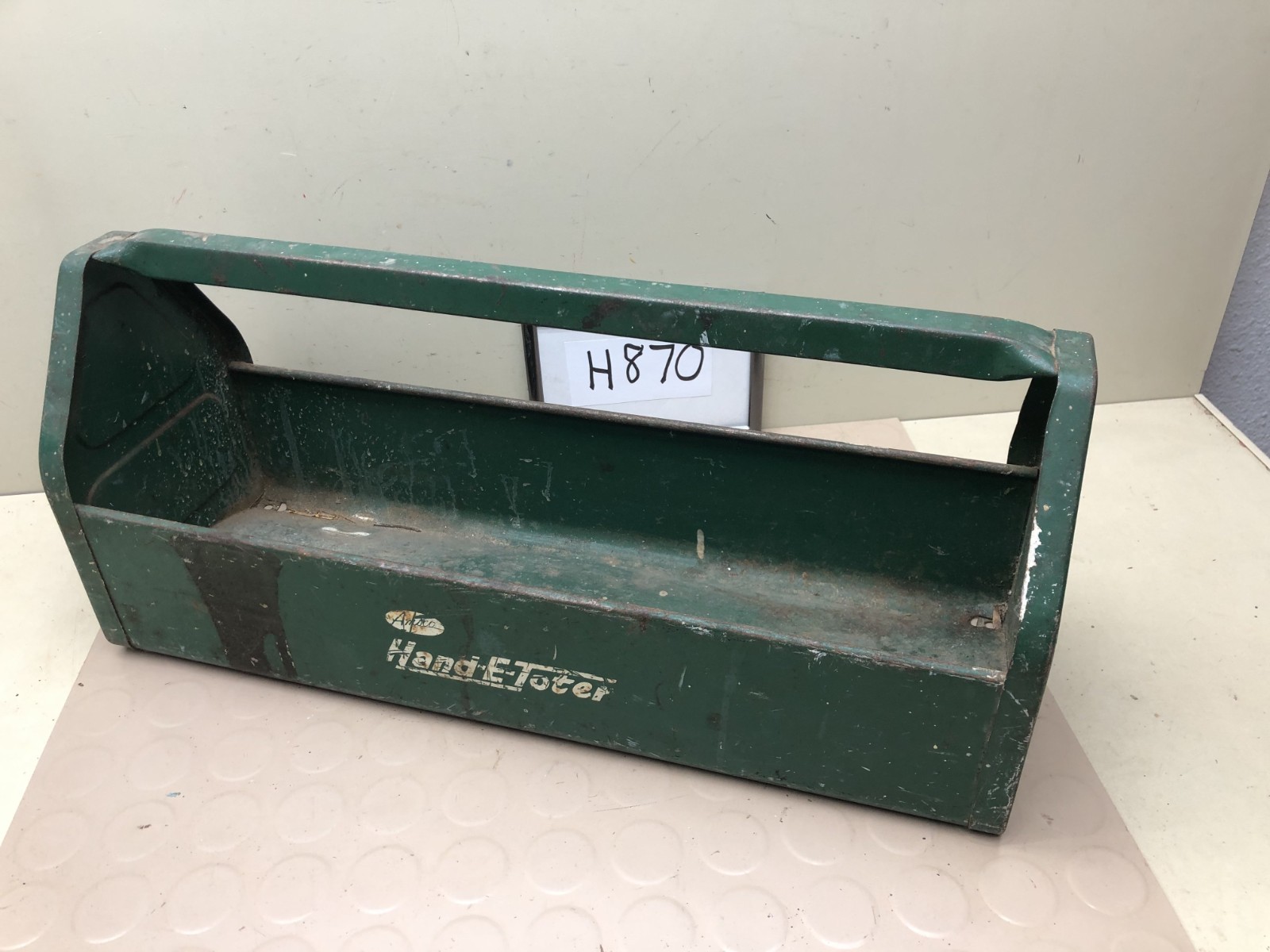 Amsco Hand E Toter Vintage metal tool box tool caddy garden tool tote