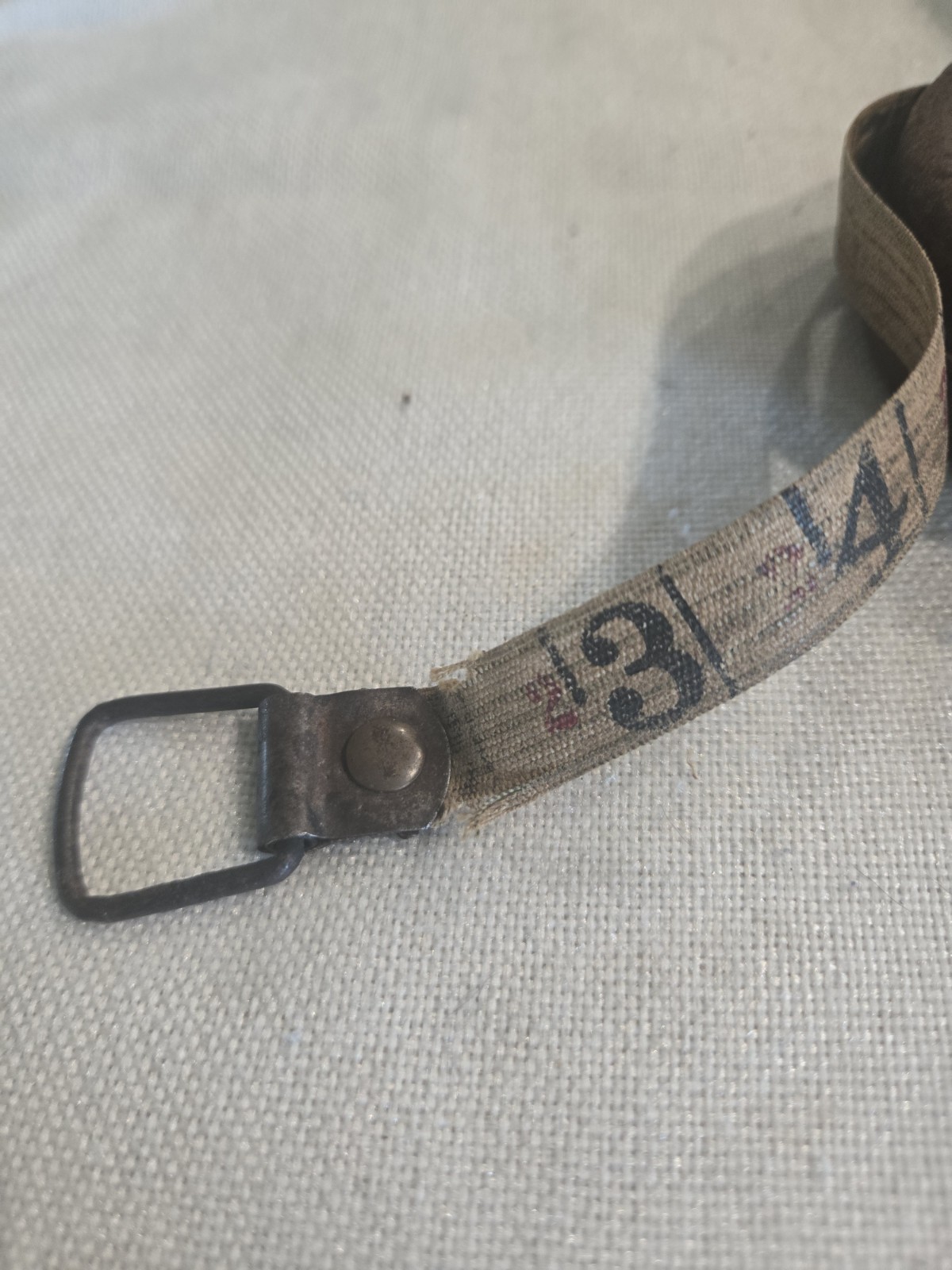 Vintage Lufkin Rule Co. Tape Measure Brown Leather Covered Casing 25′
