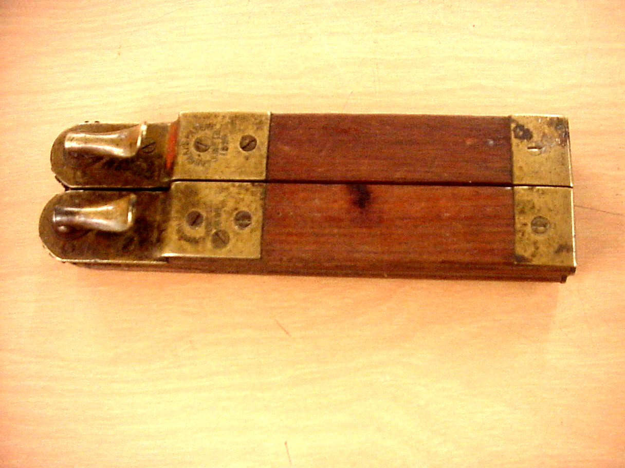 Antique Brassy Carpenters LANGLAIS PATENT Angle Dividing Bevel Square circa 1894
