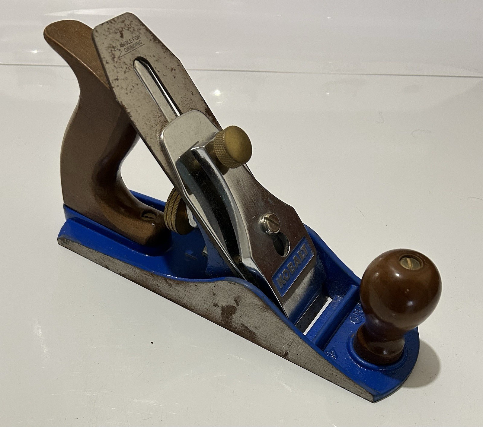 Kobalt 9.75″ Wood Bench Hand Plane Woodworking Smoothing Tool Blue 63287