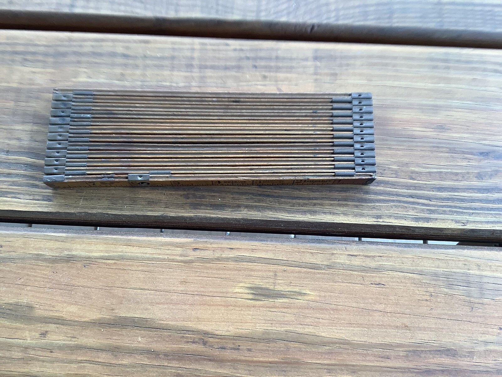 Antique INTERLOX Master Slide 6’ Wooden Ruler No.106 Good Condition Works Great