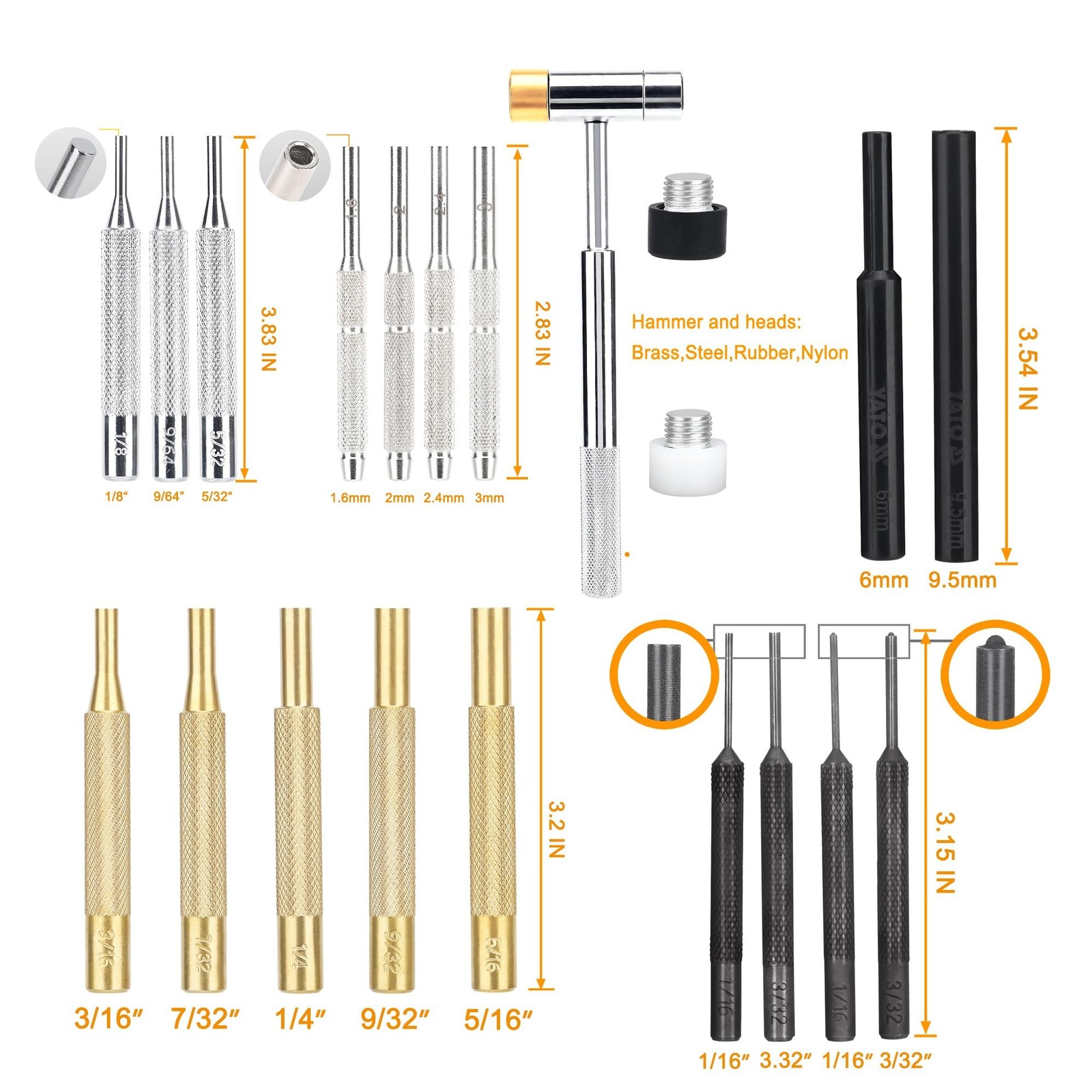 Torque Screwdriver & Pin Punch Set, Elite Gunsmithing Tools Absolute Combo fo…