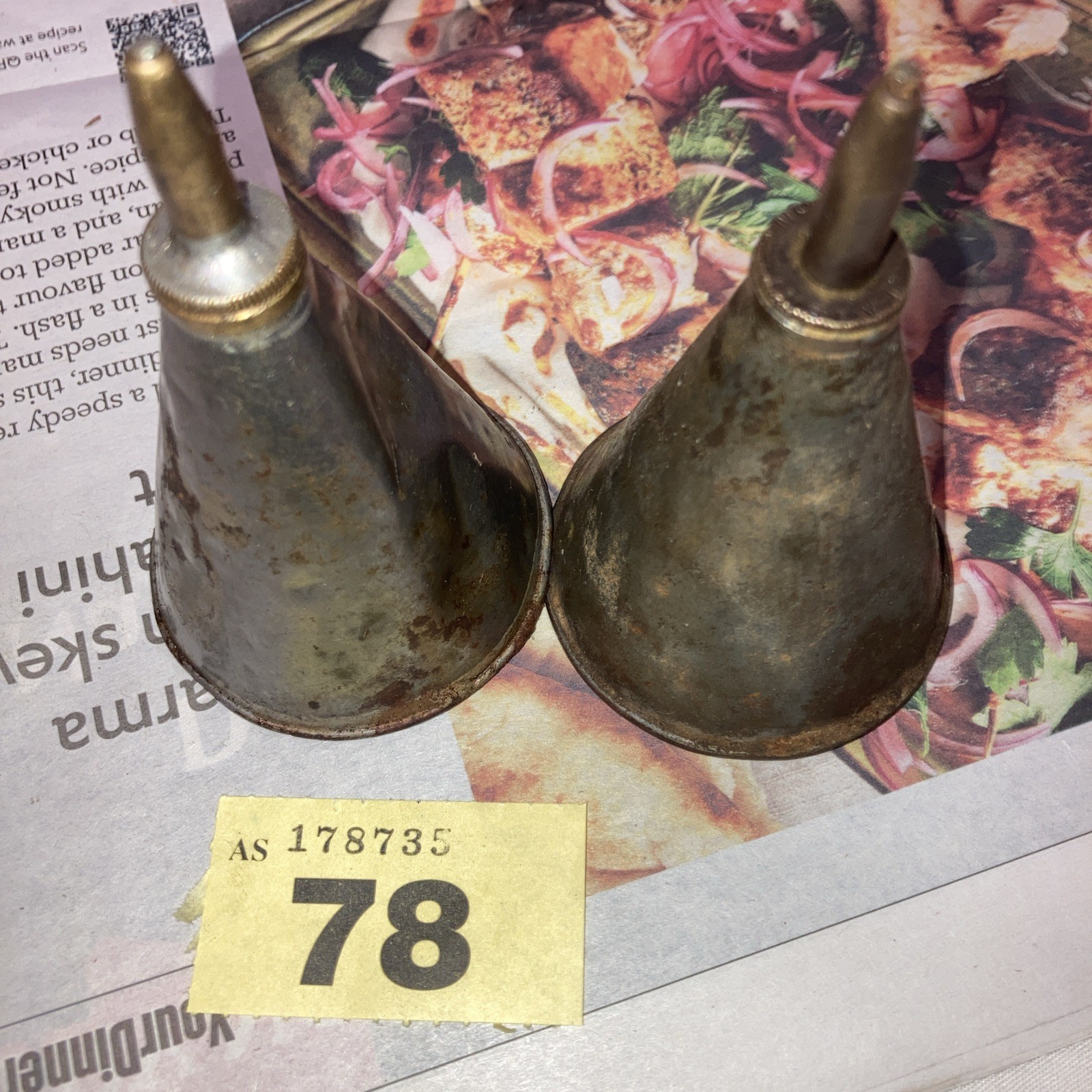 Vintage Small Oiler/Oil Can Marked “Moore’s Patent” and one other