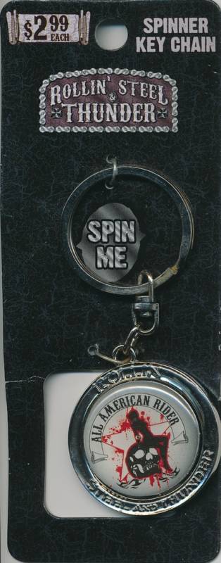 ROLLIN’ STEEL & THUNDER spinner key chain AMERICAN RIDE