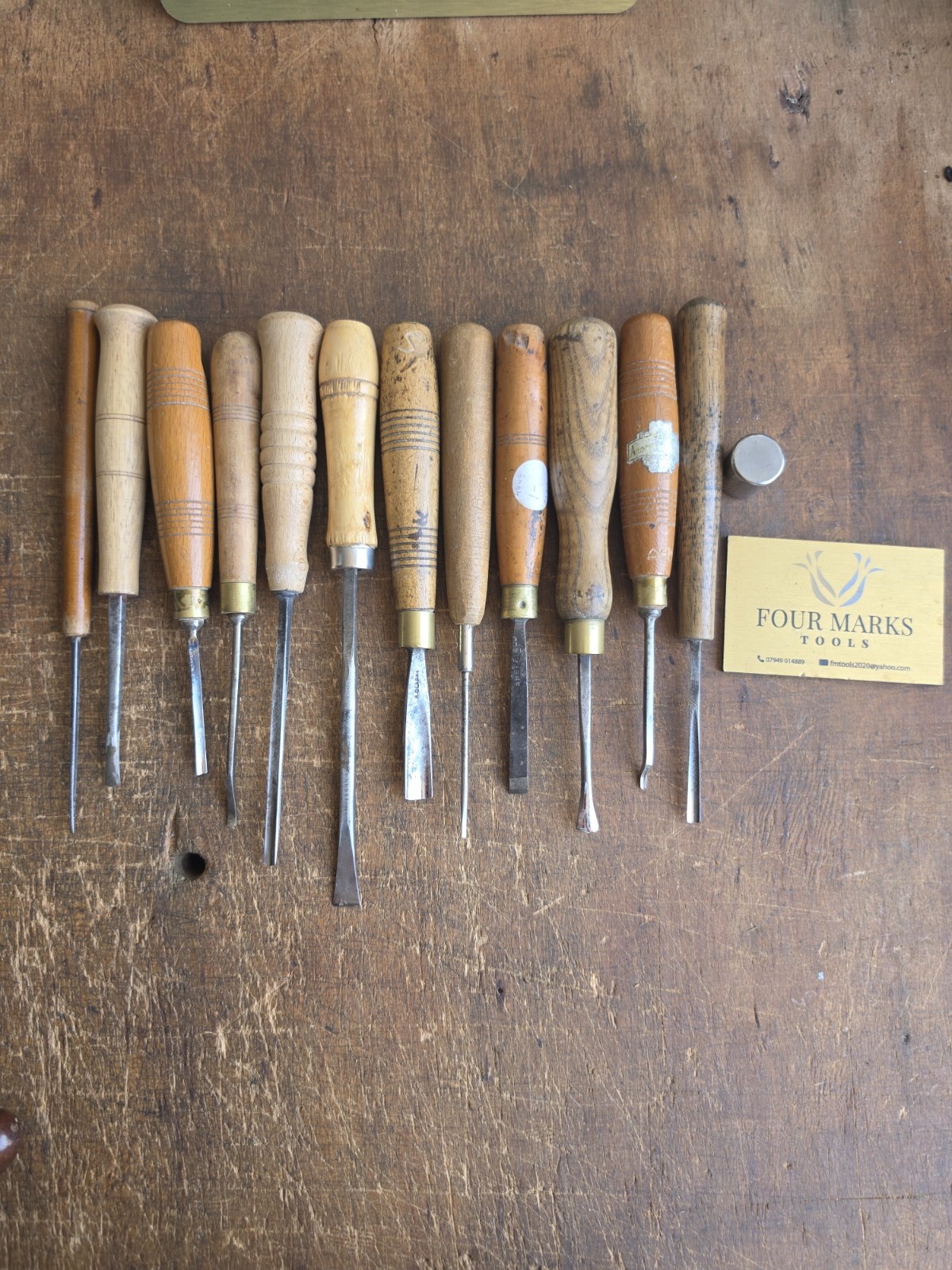 12 x Wood Carving Chisels And Gouges Sheffield Steel Ben Harms Collection