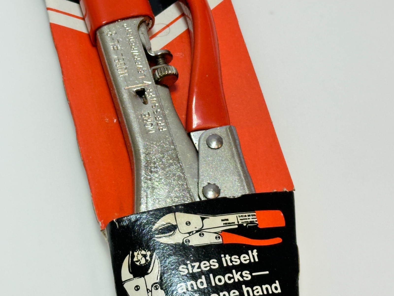 Leverage Tools INC (Nebraska USA) Model No. L8 Long Nose LEVERWRENCH Pliers, NOS