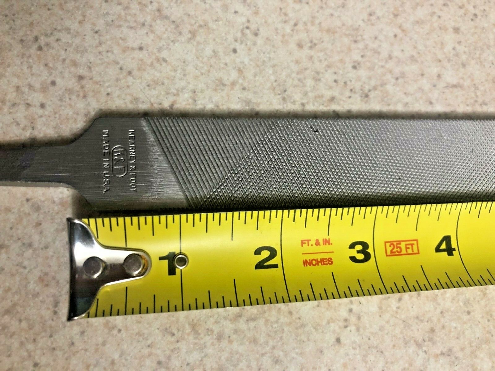 Kearney & Foot 10″ Double Cut Bastard File Flat Vintage