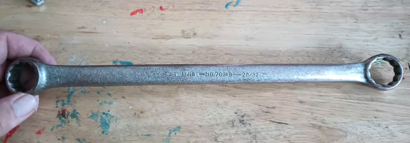 WILLIAMS SUPERRENCH 7031B 13/16″ x 25/32″ BOX DOUBLE END WRENCH 1942-1945