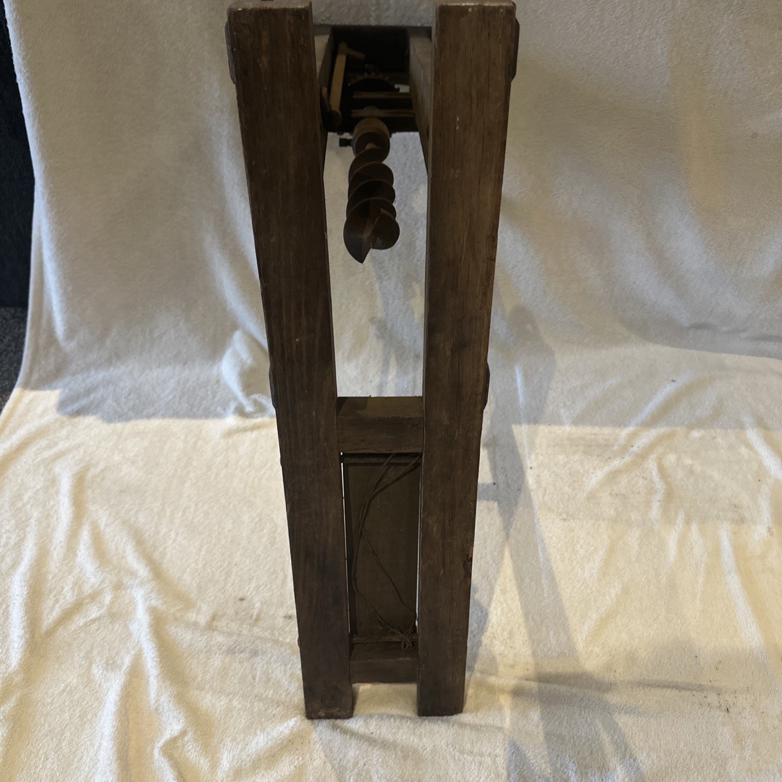 Antique Vintage Foldable James Swan Co Boring Machine-Barn Beam Drill – See Desc
