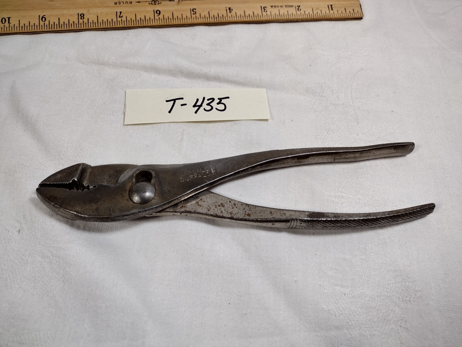 Vintage Barcalo 8” Slip-Joint Pliers Buffalo NY USA (435)