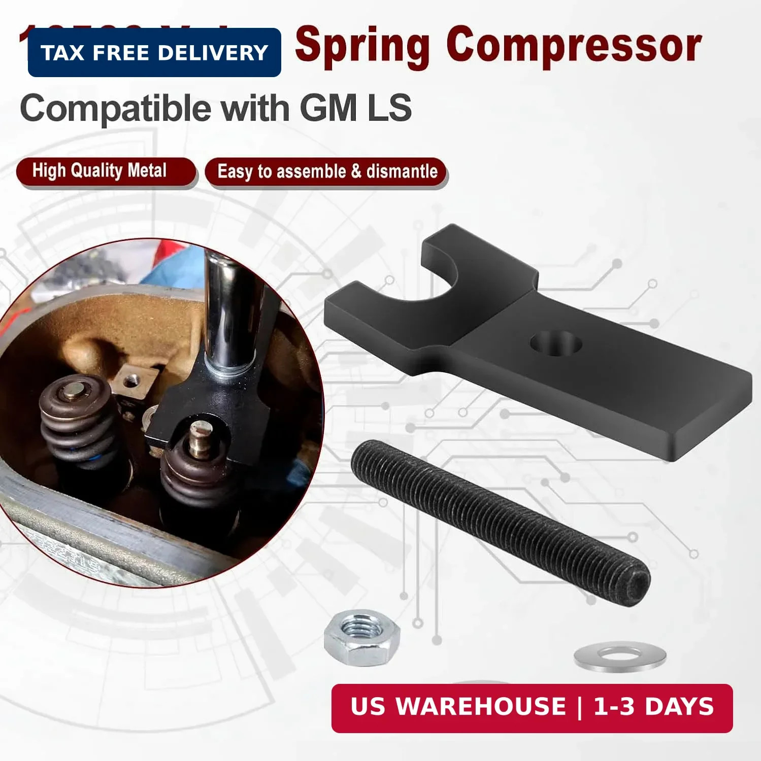 16560 Valve Spring Compressor Tool Fits for GM LS LSX LS1 LS2 LS3 LS6 LS7 LS9 LS