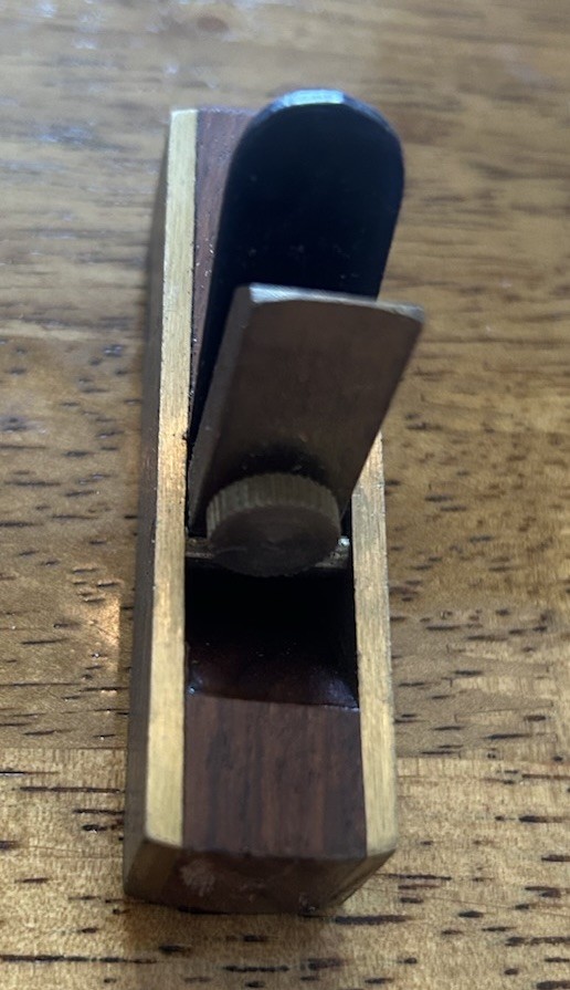 SET OF (3) BRASS & WOOD 3″ MINIATURE WOODWORKING PLANES
