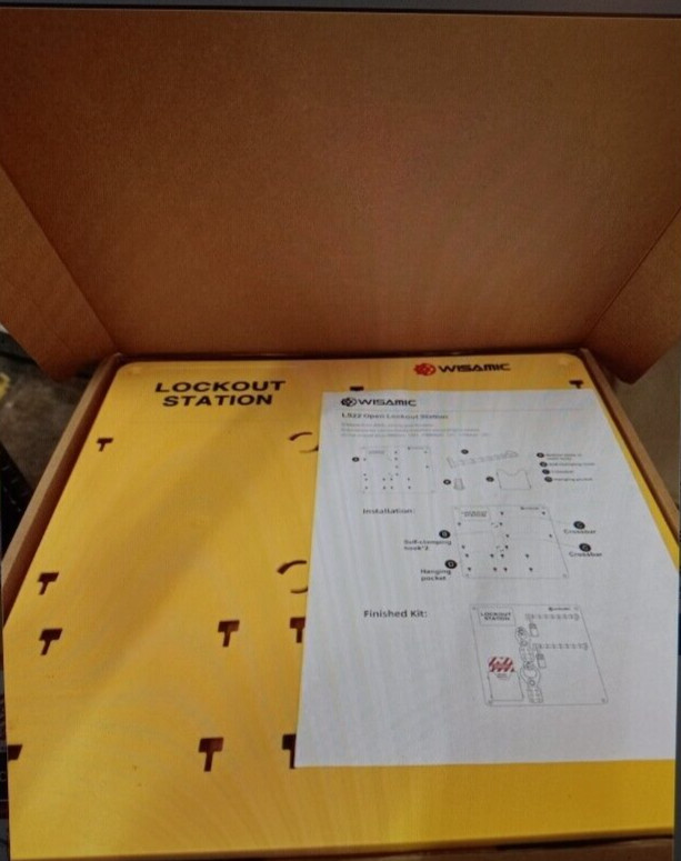 WISAMIC LS22 Open Lockout Tagout Station SHIPPING BOX WILL BE DIRTY