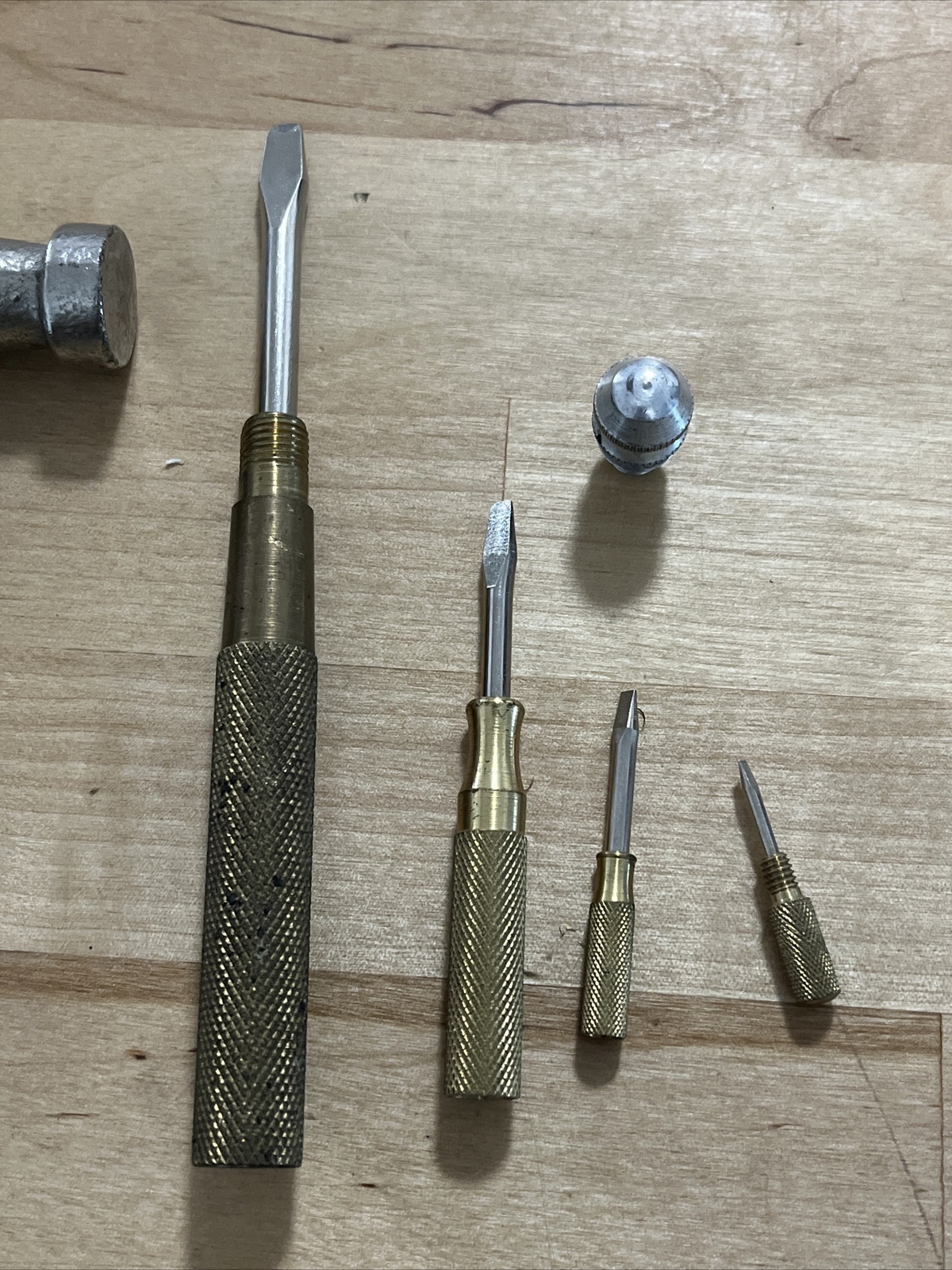 GAM Mfg Co Lancaster PA Claw Hammer w/ 4-Piece Nesting Flathead Screwdriver Set
