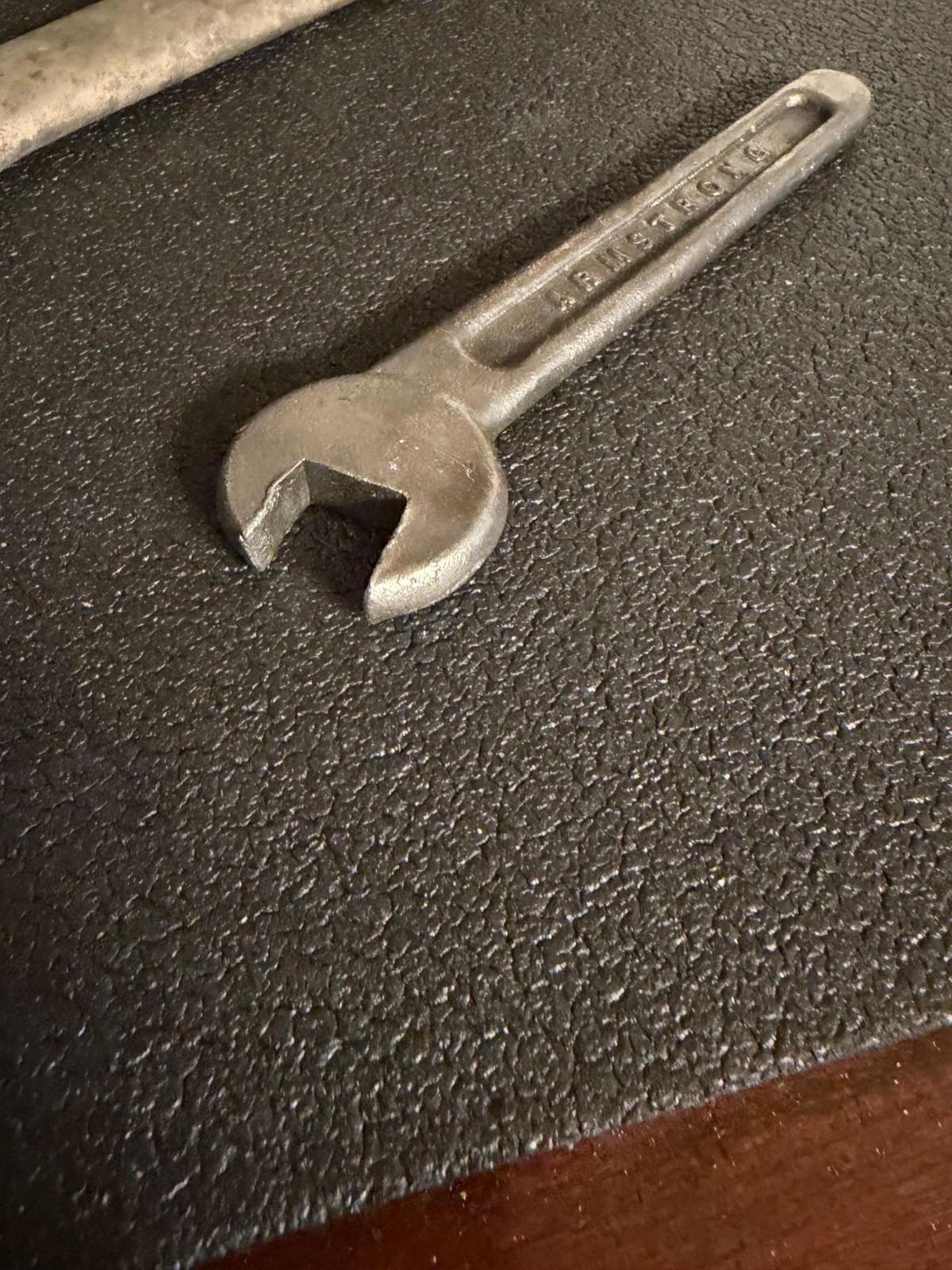 Antique 1920s No. 7 Armstrong Lathe Machinist Wrench 5/16” Single End 10″L