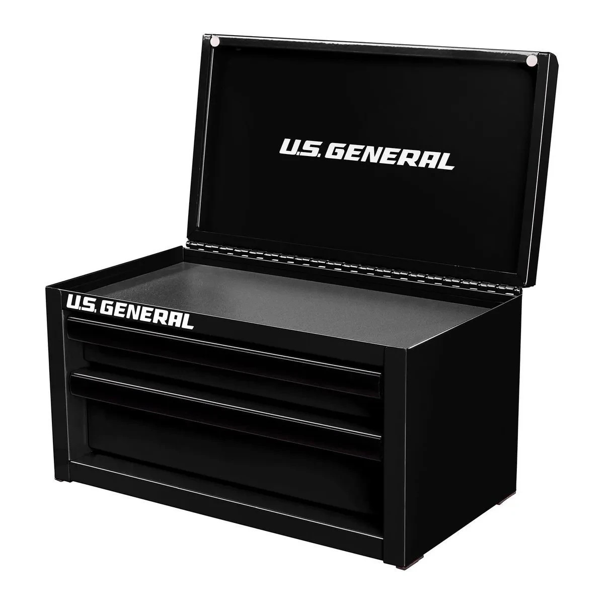 Harbor Freight Tools U.S. GENERAL Mini Steel Toolbox BLACK