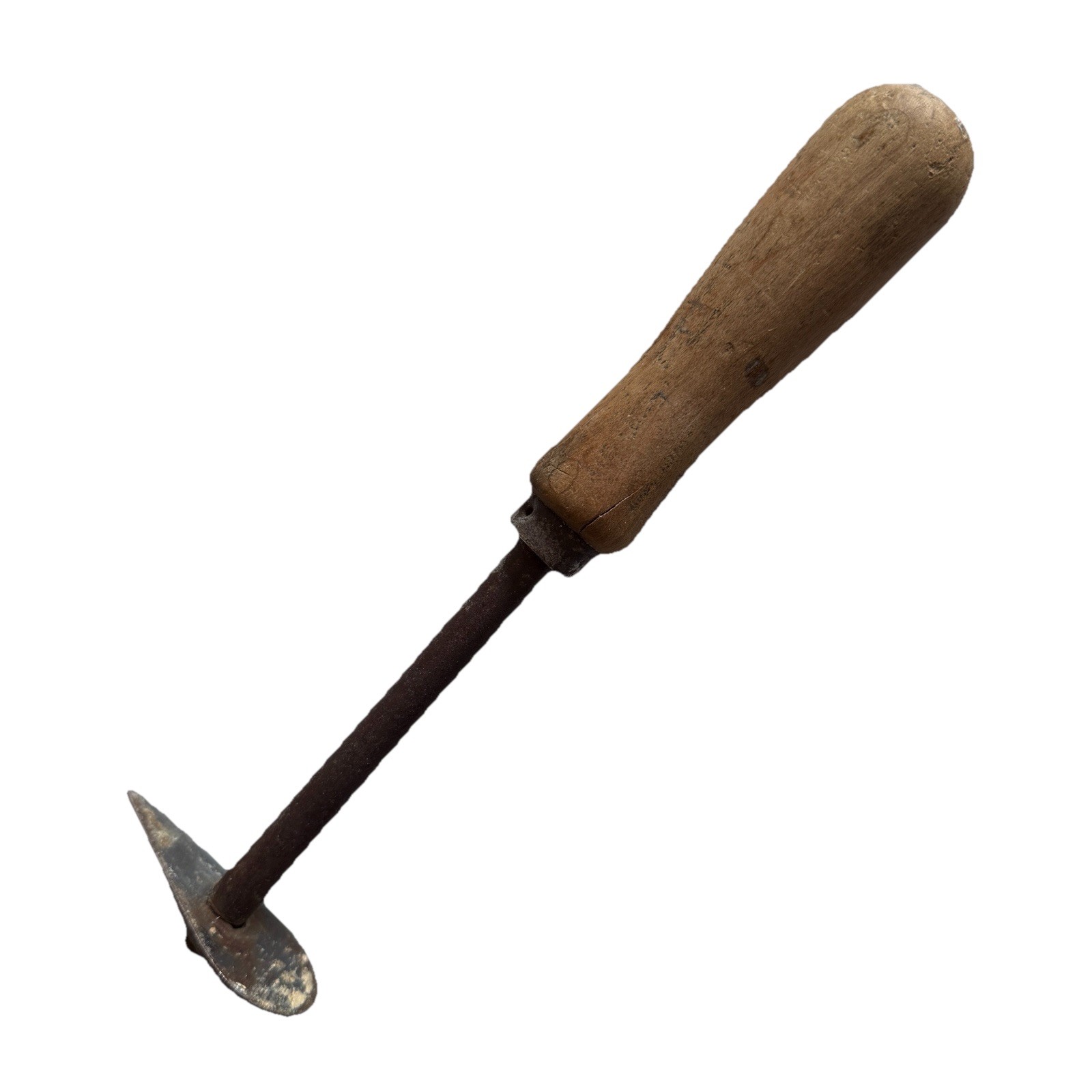Vintage Paint Scraper Tools – Wooden Handle 8.5” 9” Teardrop And Triangle Shaped