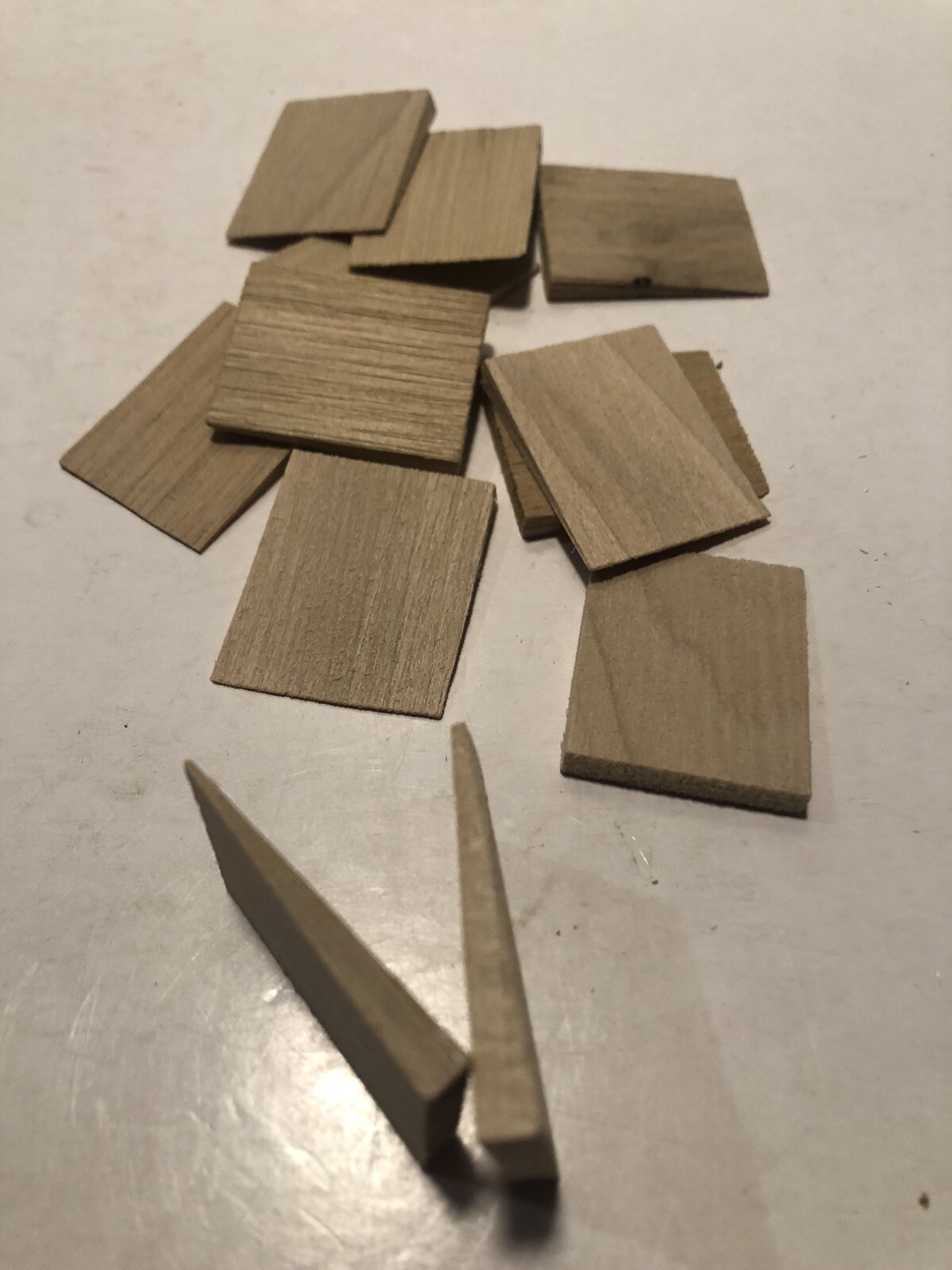 Lot Of 12 Wooden Small Hammer Or Ball Pein Handle Wedges