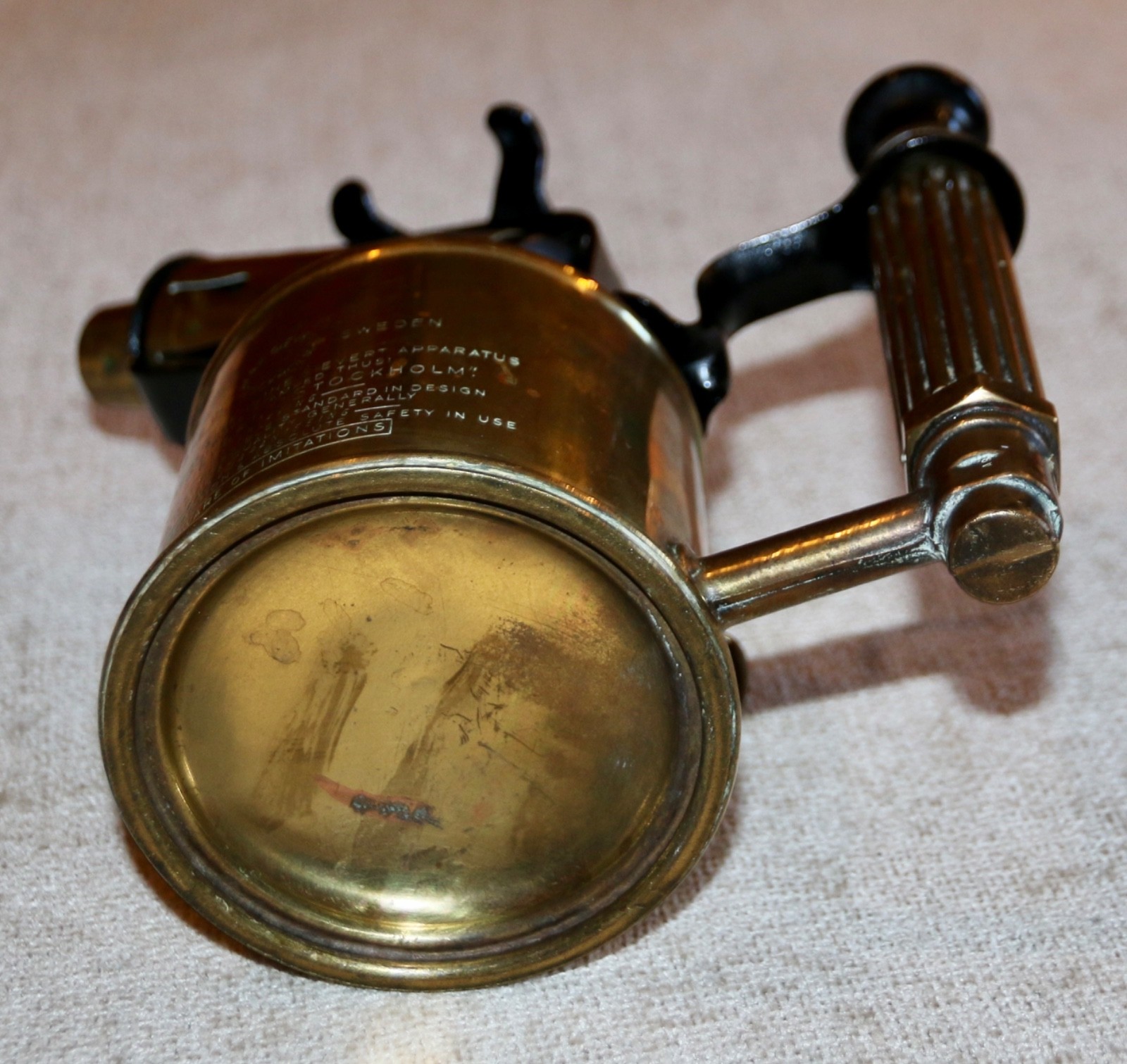 VINTAGE ORIGINAL MAX SIEVERT BRASS BLOW TORCH – 0.4 LITRE