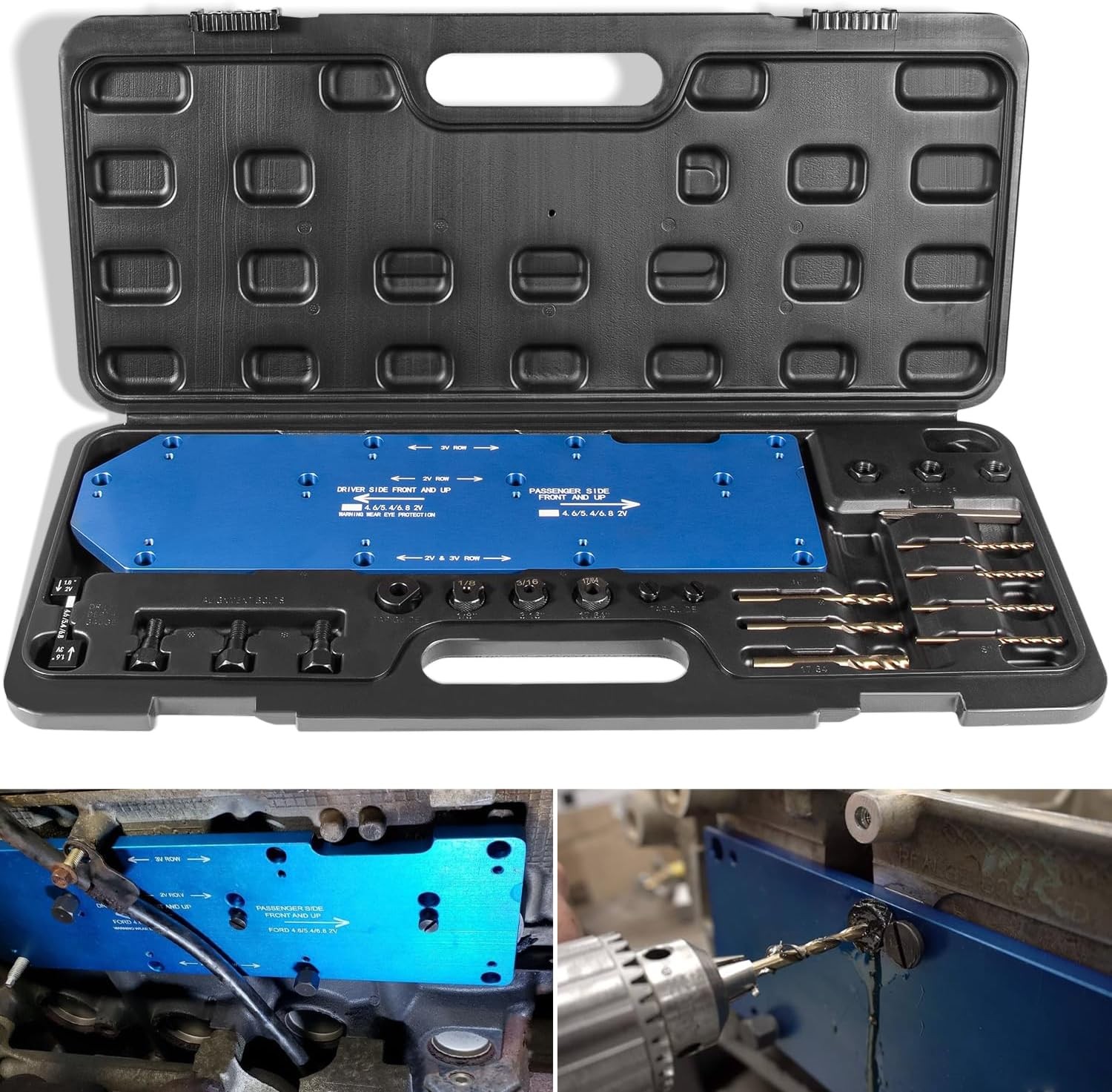 71600 Manifold Drill Template for Ford 4.6L 5.4L 6.8L