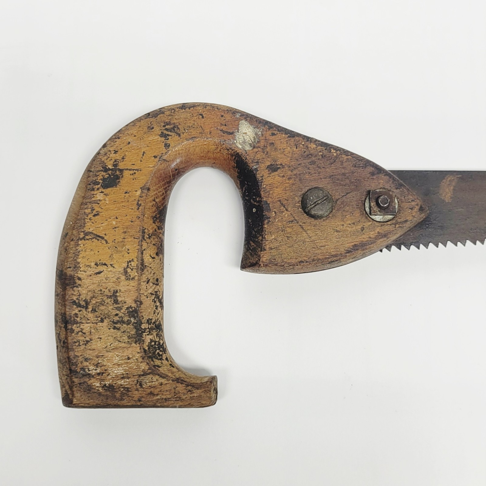 Vintage Keyhole Hand Saw with Wood Handle – Antique Compass Saw Tool