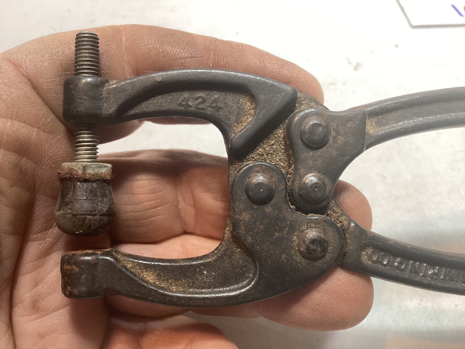 Vintage Detroit Stamping #424 welding pliers