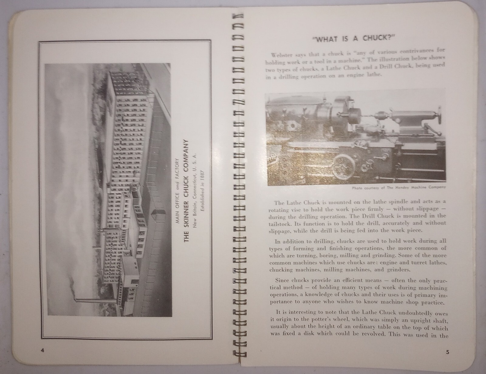 Chucks And Their Uses Manual The Skinner Chuck Company 1951