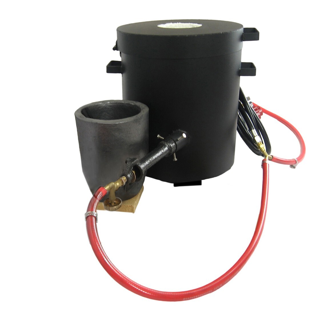25 KG Large Gas Metal Melting Propane Furnace Deluxe with lifting＆pouring Tongs