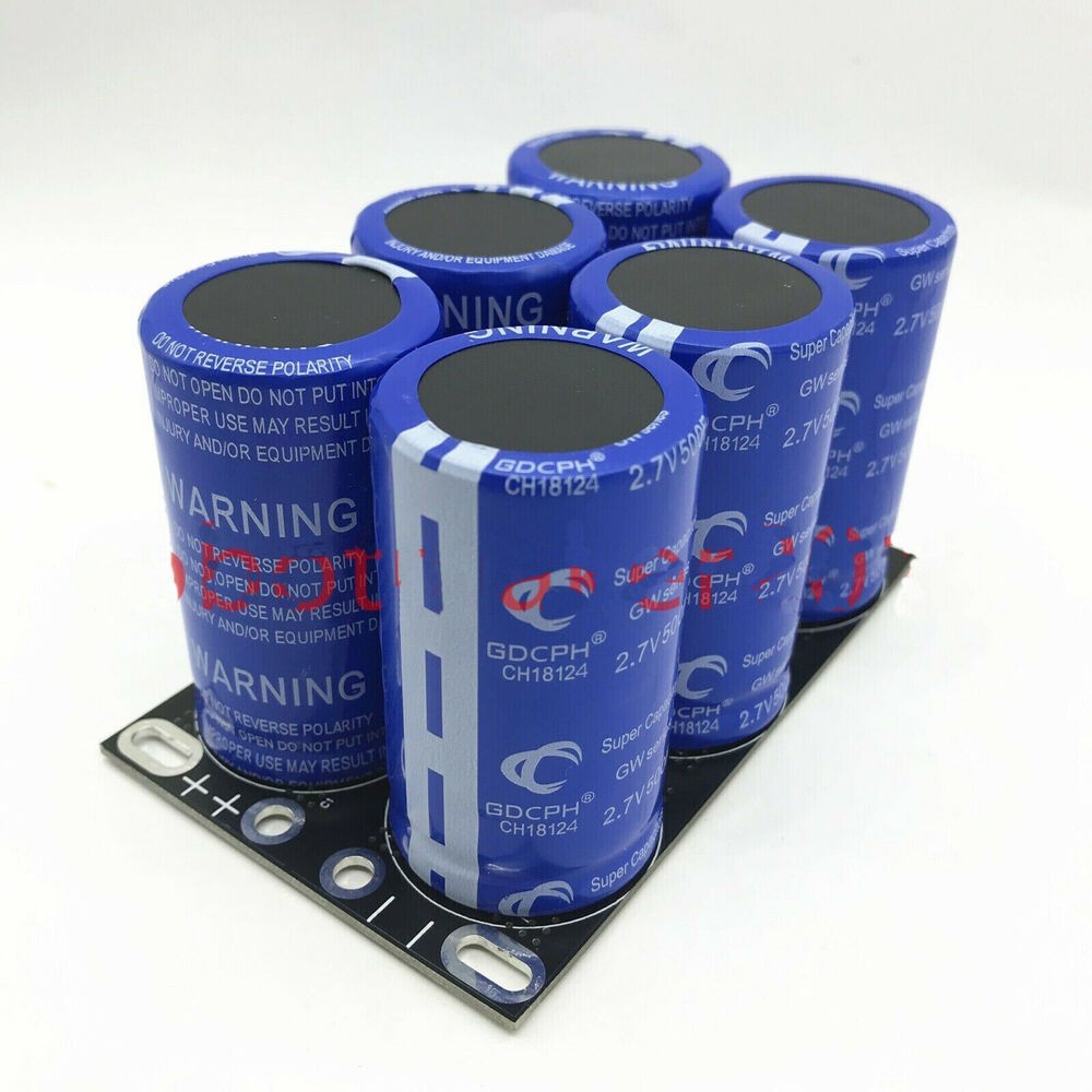 2.7V500F 16V83F Super Farad Capacitor Module Kit For Car Double Rows-