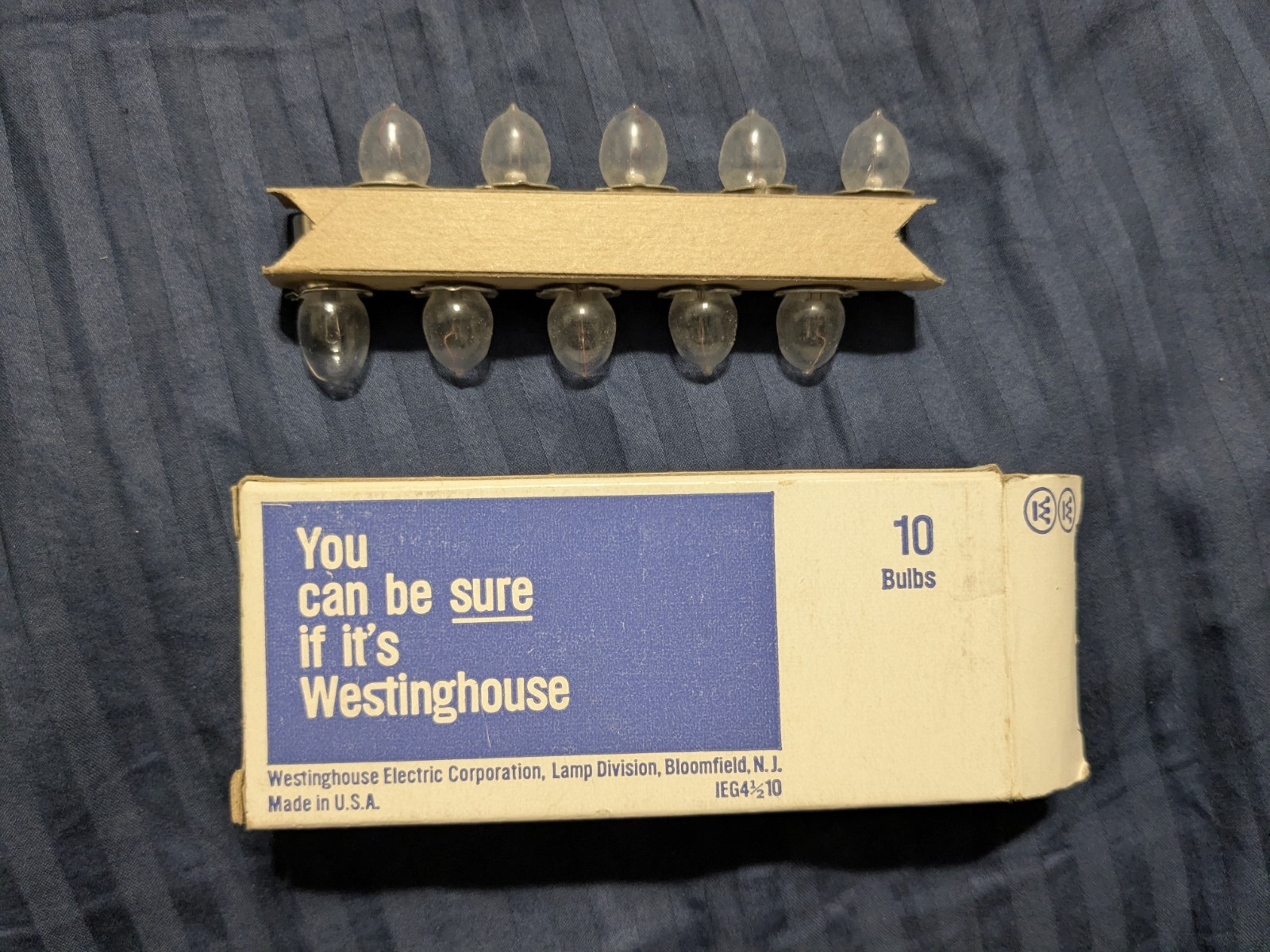 Westinghouse PR4 Vintage Miniature Flashlight Bulbs (10 Bulbs)