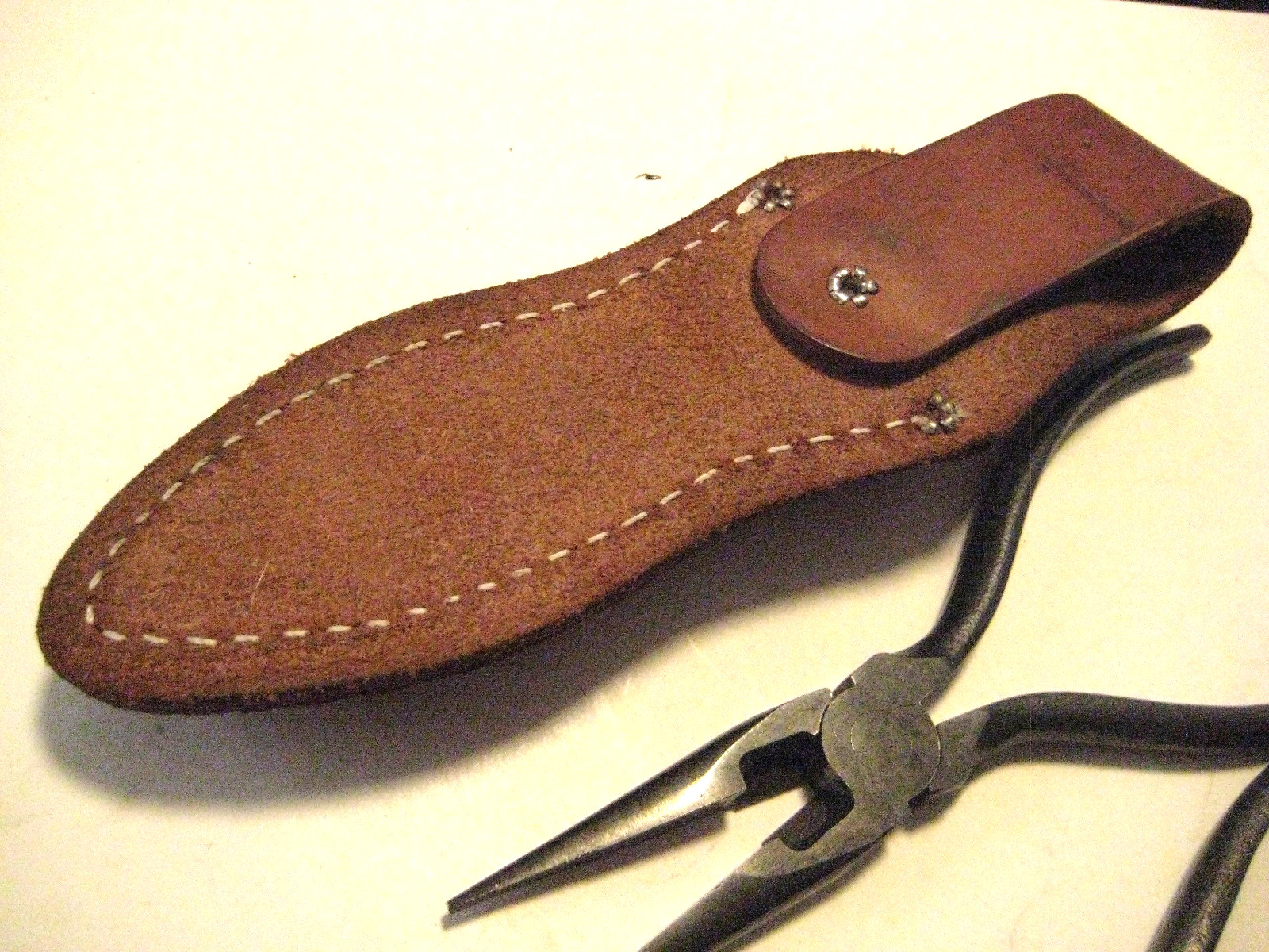 Vintage Lot of Needle Long Nose Pliers W/Wire Cutter & Popular Mechancis Sheath