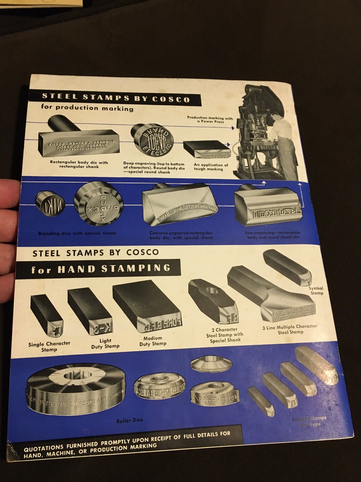 Vintage Hiss Stamp Catalog Columbus Ohio Rubber Stamps Seals Dies 74 pages