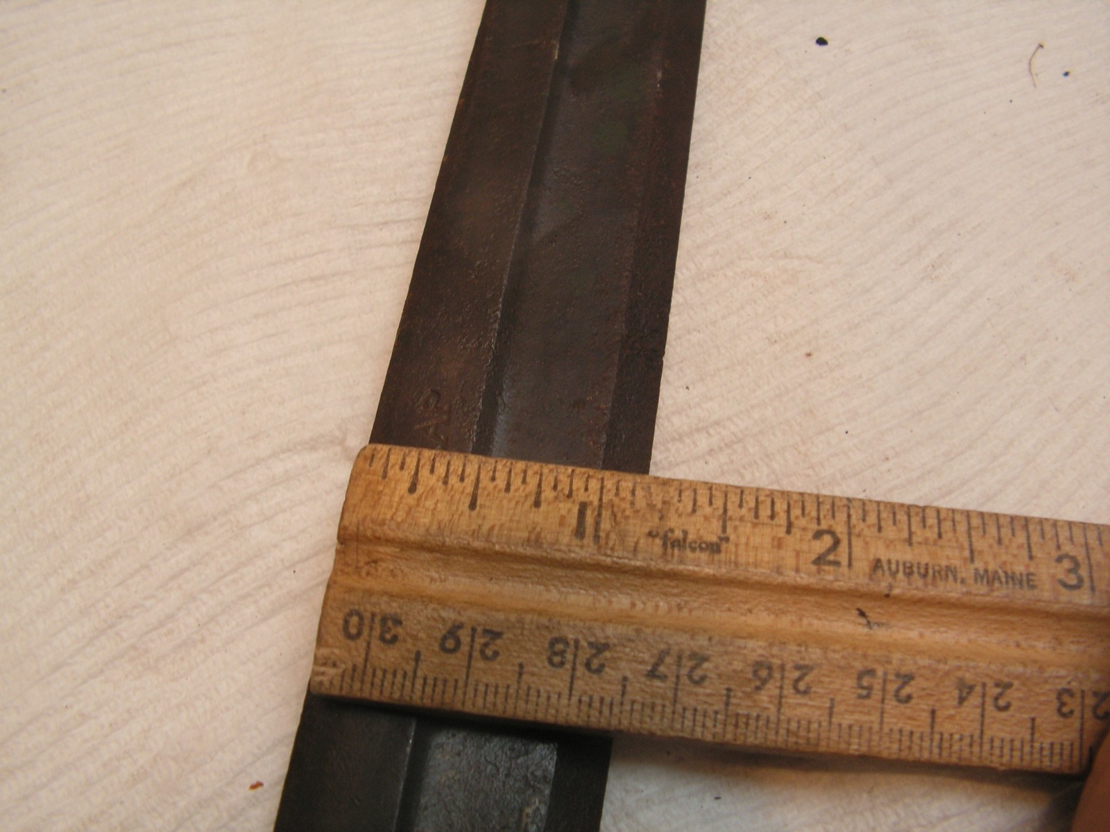 Vintage Dunlap 8 inch Draw Knife Wood Handles With Metal Caps. VERY OLD!