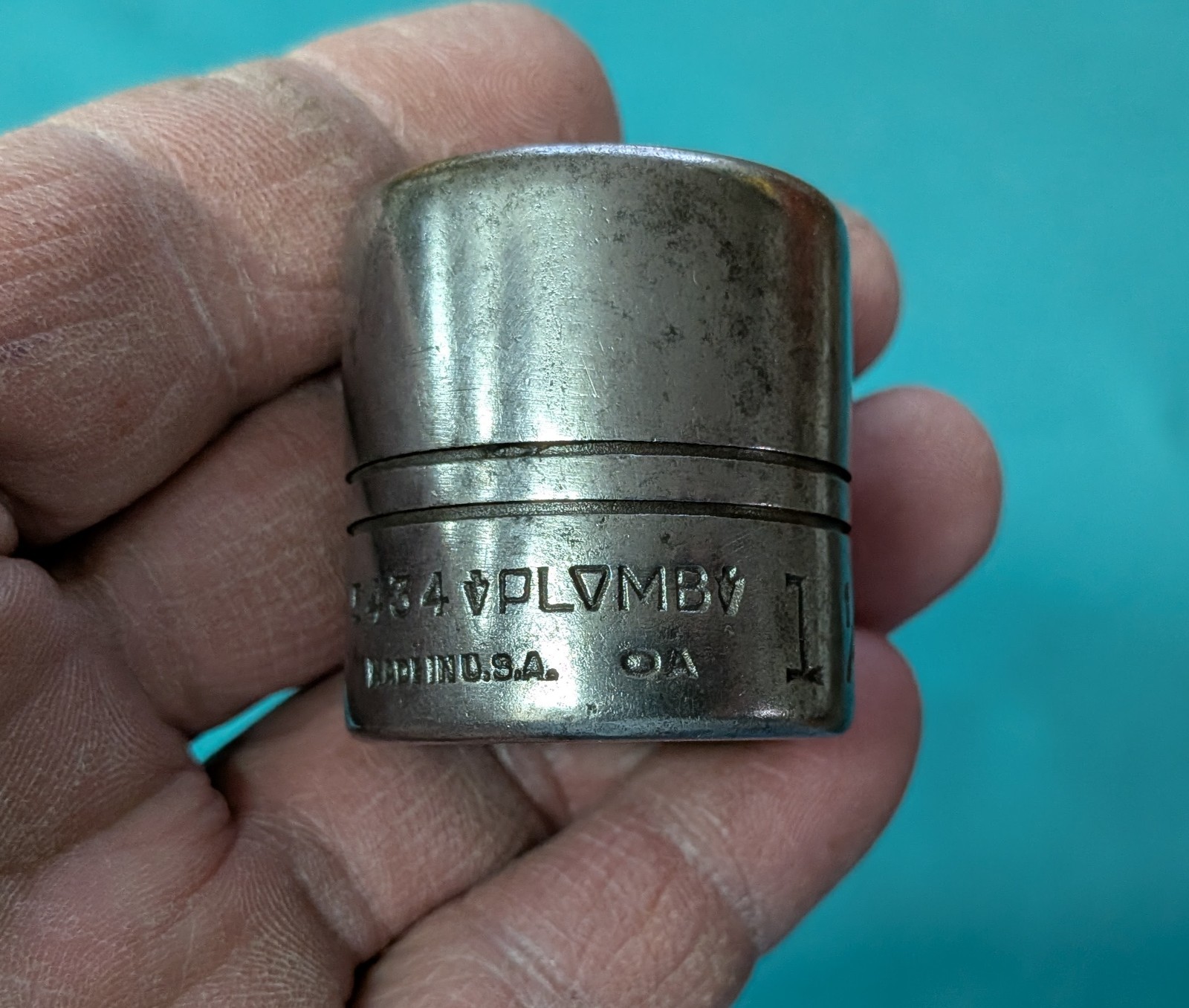 1930’s-40’s PLVMB #5434 1/2″ Drive 12 Point 1-1/16″ Standard Shallow Socket