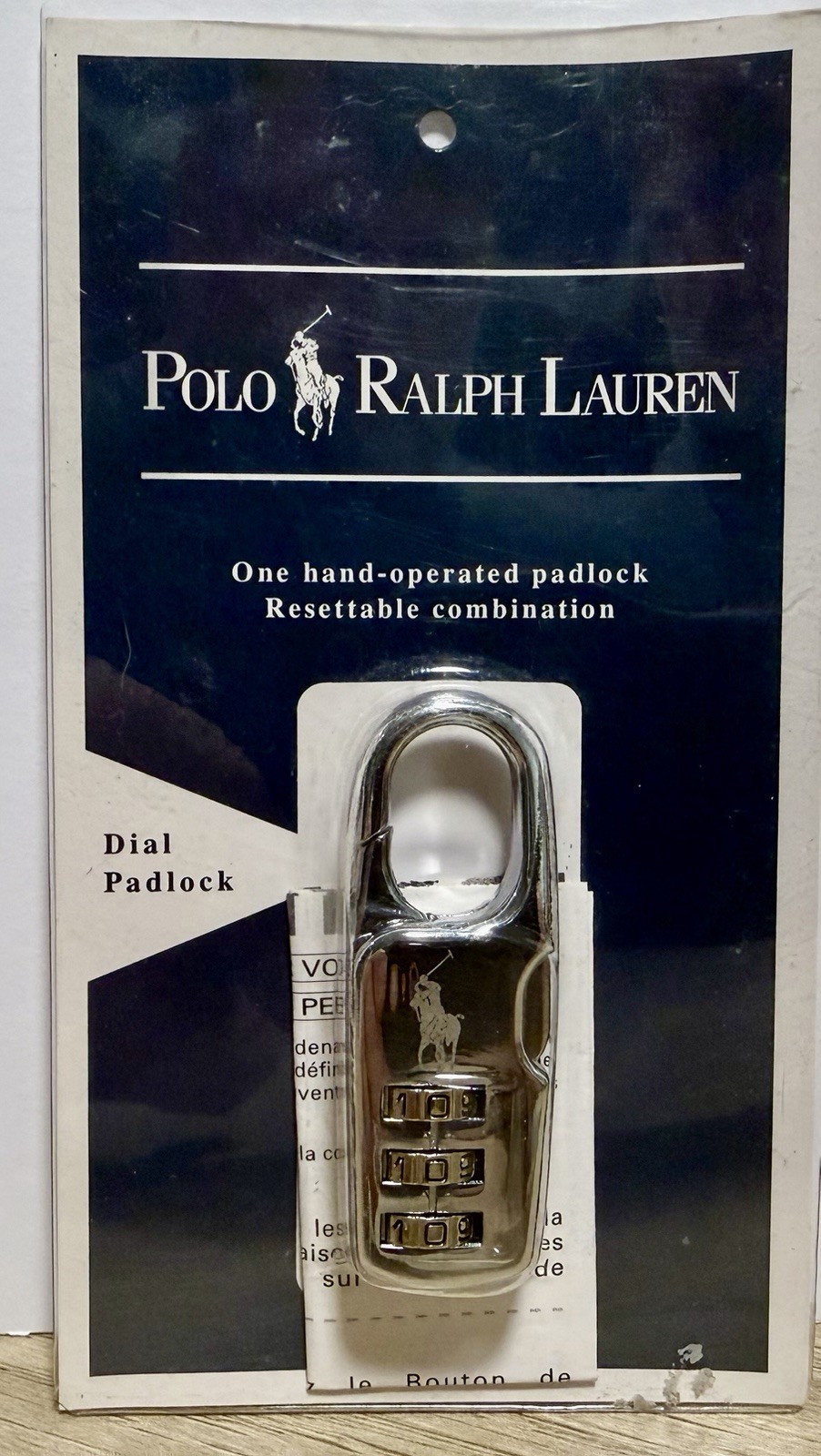 POLO RALPH LAUREN Padlock Pony Logo Mark Super Rare! Vintage RL2000 NEW!