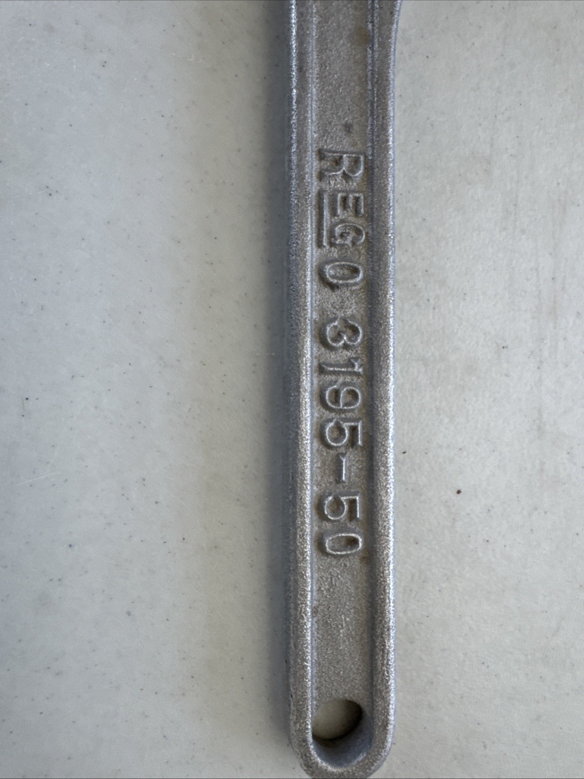 Vintage Aluminum Spanner Wrench REG0 3195-50, Good Condition!