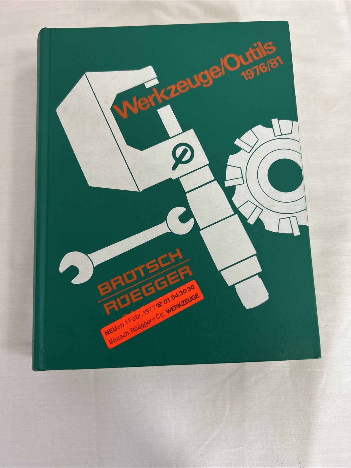 Vintage Brotsch Roegger tools/machinery catalog & Hardcover Book from 1976/81