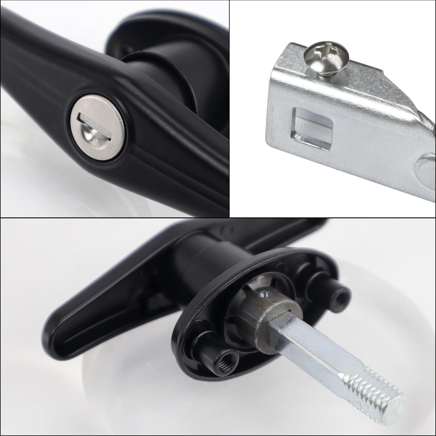 Durable Black T-Handle Lock Set for Truck Shells – Easy Install and Secure