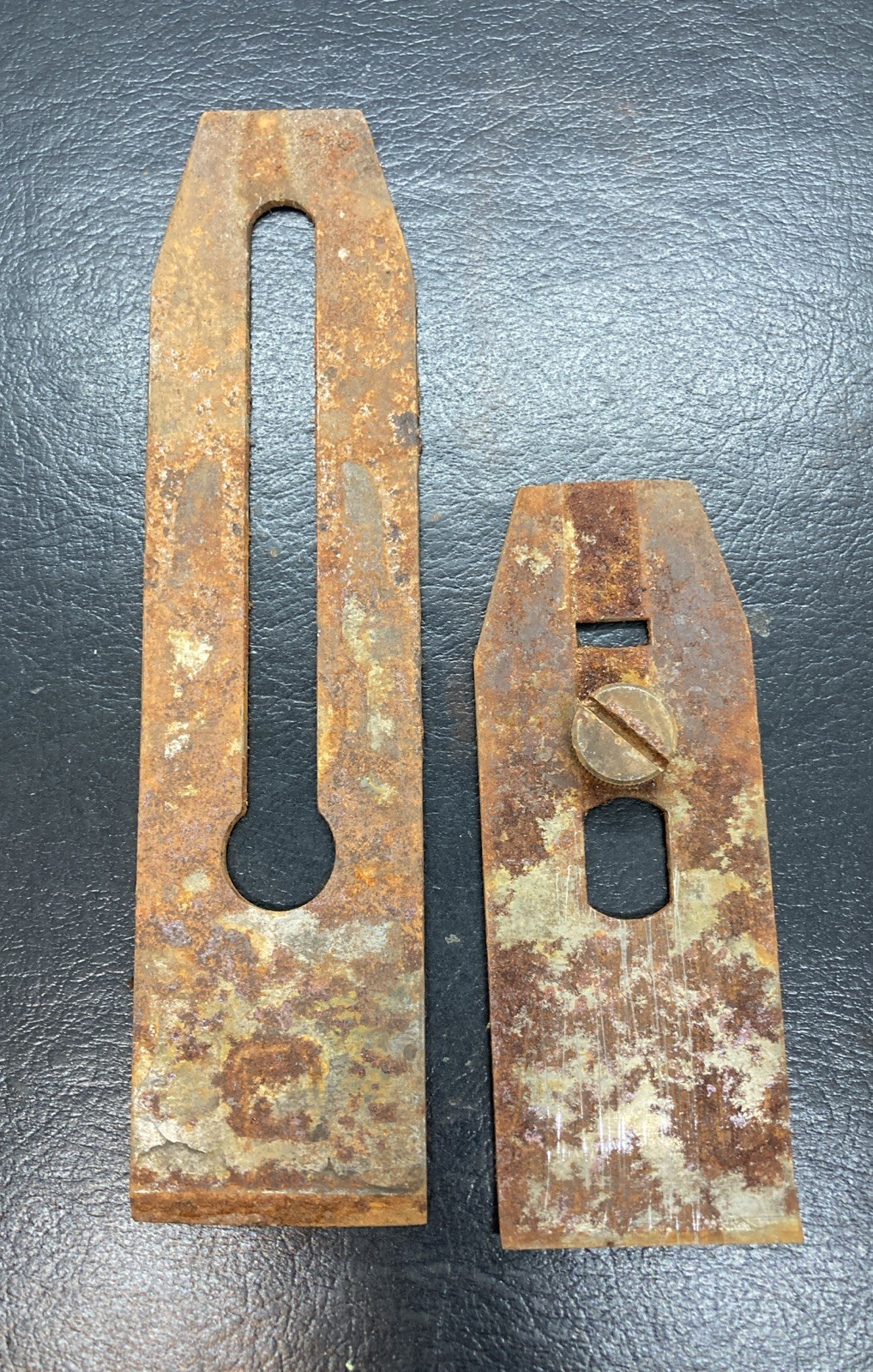 Stanley No.3 Blade and chips breaker Only From Vintage Plane Rusty