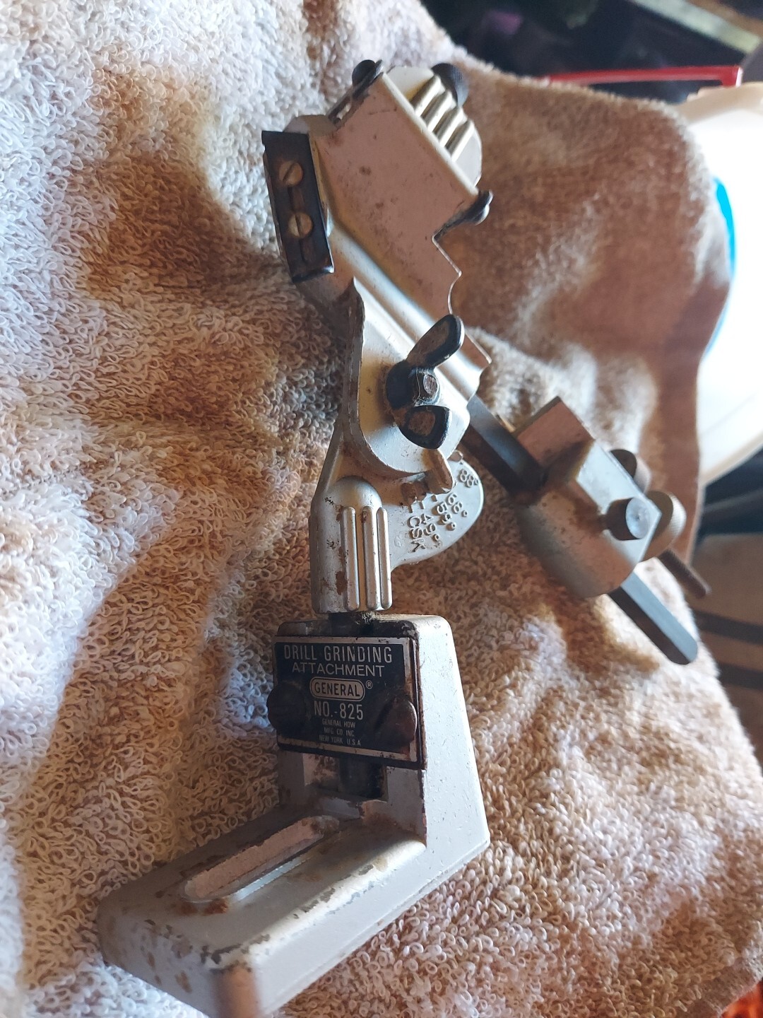 Vintage General Hardware No 825 Drill Grinding Attachment Tool Made in USA