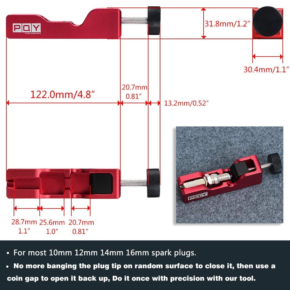 Universal Spark Plug Gap Tool & Feeler Gauge – 32 Blades for 10mm-16mm Spark Plu