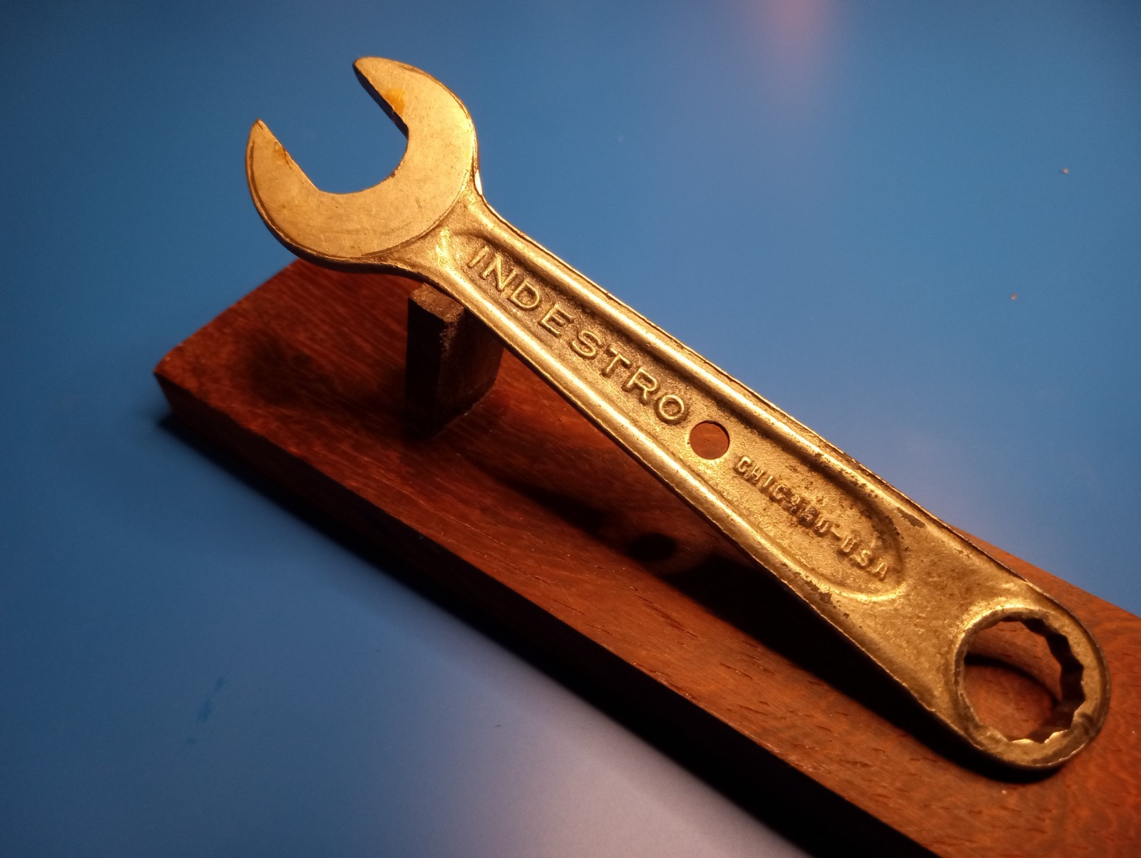 Vintage Indestro 7/16×1/2″ Made in USA Stackable Wrench Select Steel Chicago USA