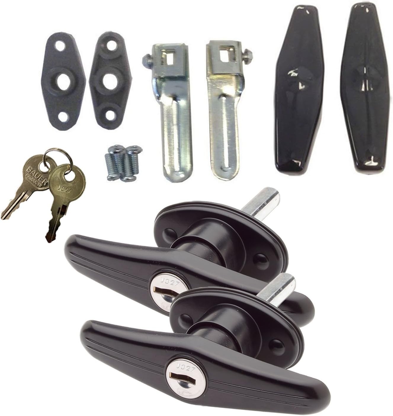 Bauer T-Handle Lock Set | Keyed J-327 | Easy Install