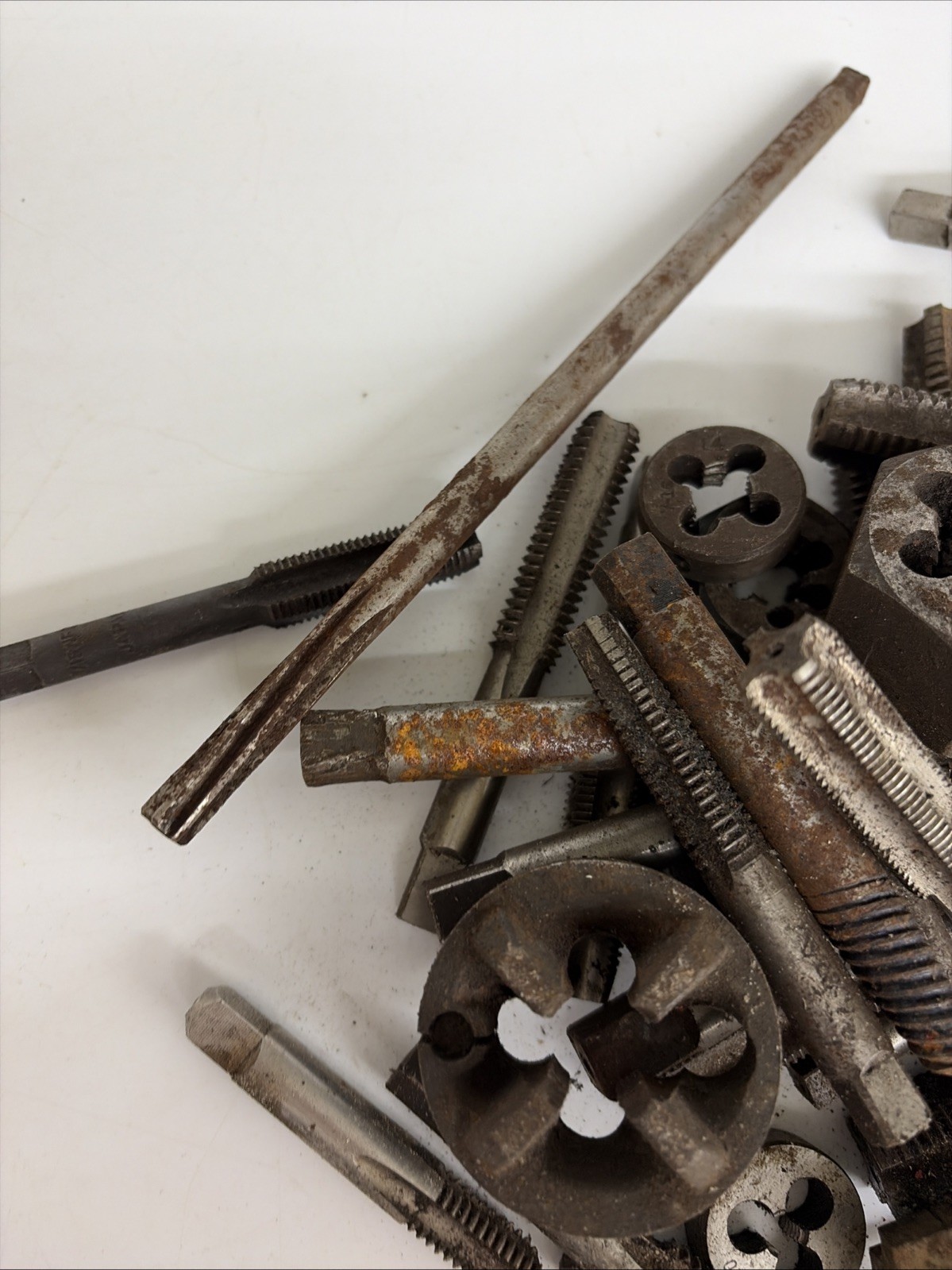 Vintage Taps & Dies Lot 7.5 lbs Mixed Sizes Bulk Machinist Threading Tools