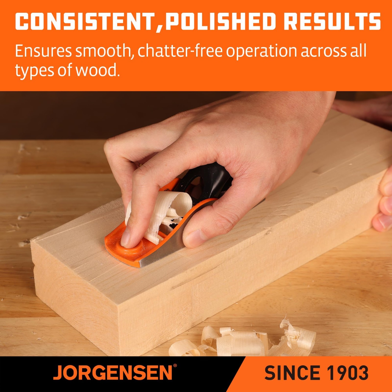 Woodworking Hand Planer – Low Angle Block Plane, Adjustable Depth, Ductile Iron,