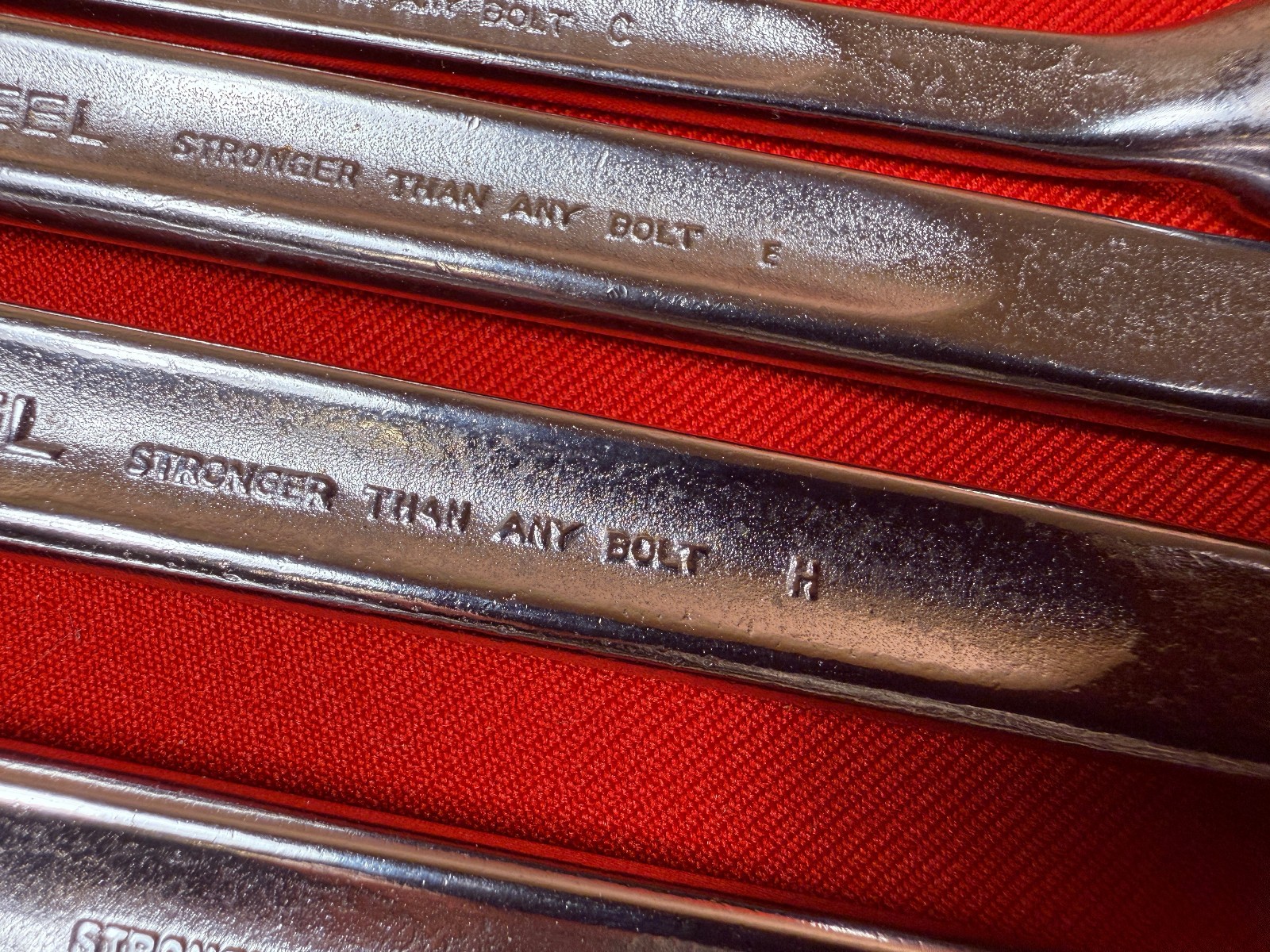 NOS 6 pc Vintage Stahlwille SAE Box End Wrench Set 23 Corona Series 3/8 – 1-1/8″