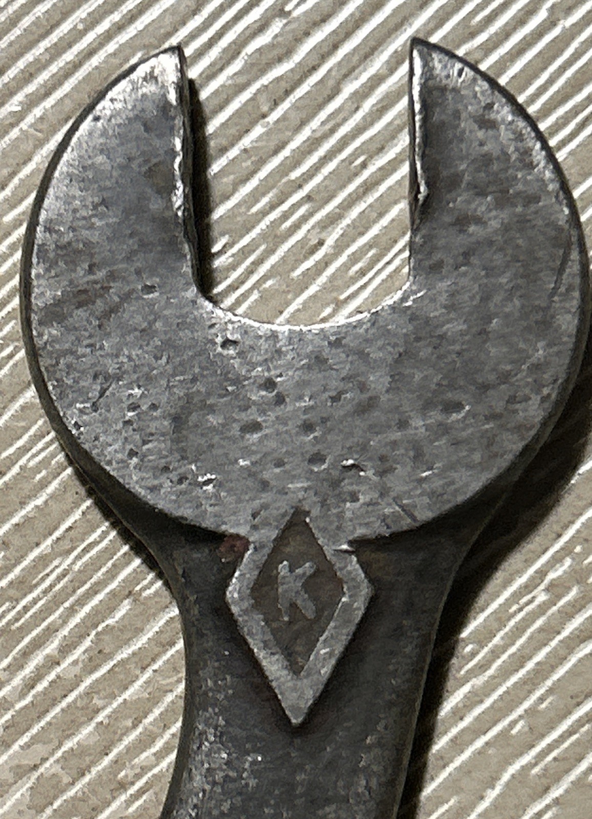 Rare Vintage 1920’s DREADNOUGHT Kraeuter S-curved Wrench 7/16”x3/8” -USA