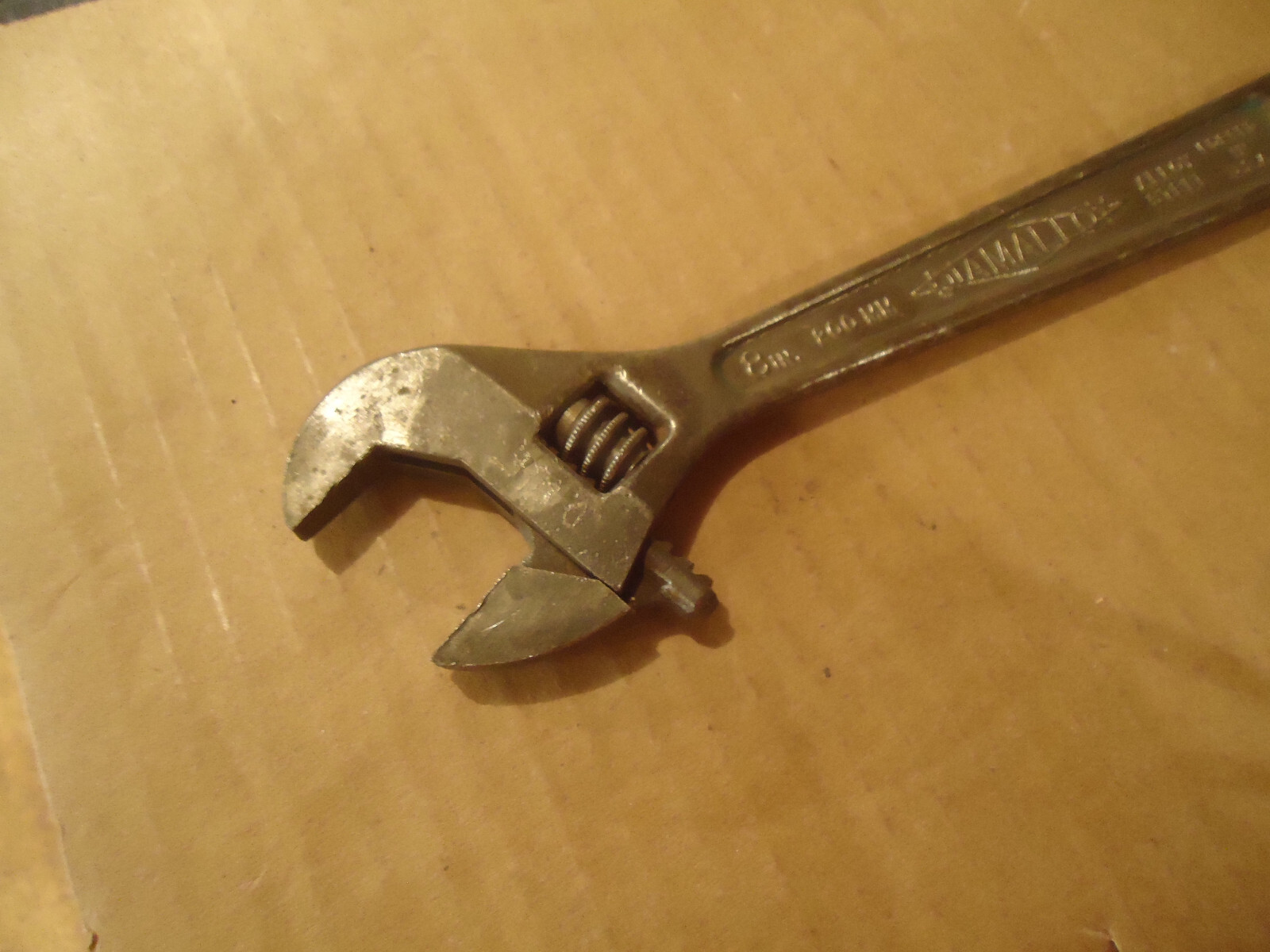 Diamalloy Diamond CALK Horseshoe Co. 8″ Adjustable Wrench USA Forged Steel
